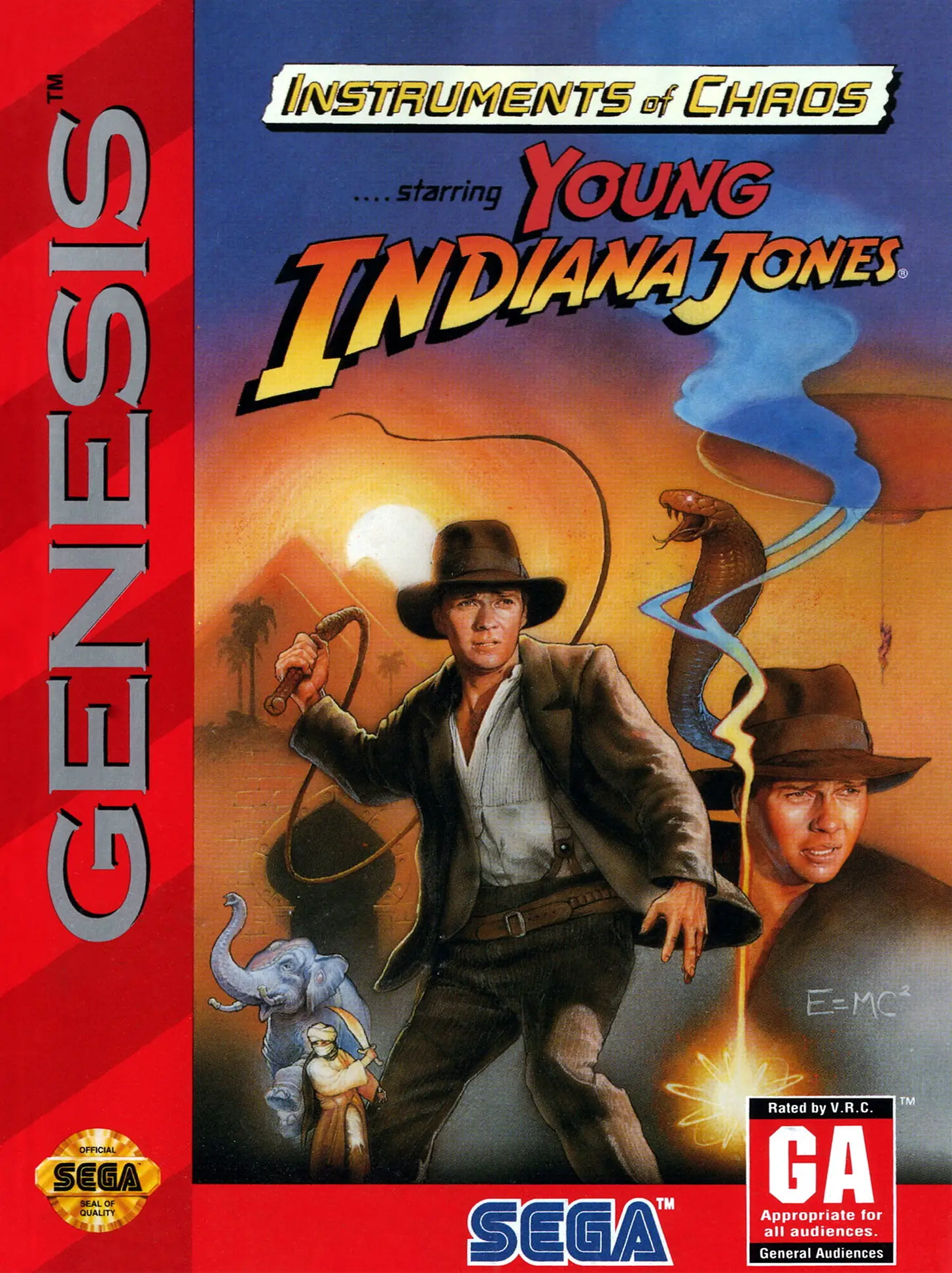 Capa de Instruments of Chaos starring Young Indiana Jones
