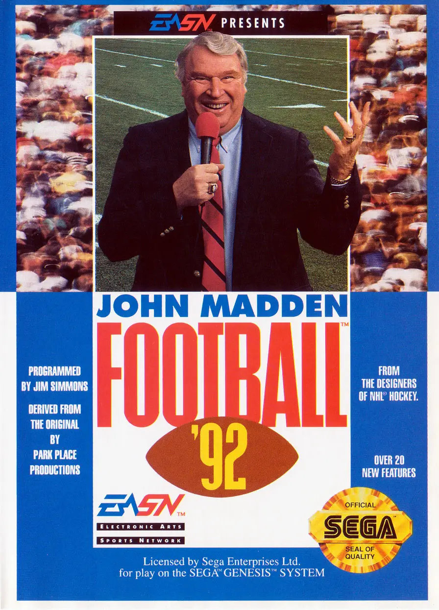 Capa de John Madden Football '92