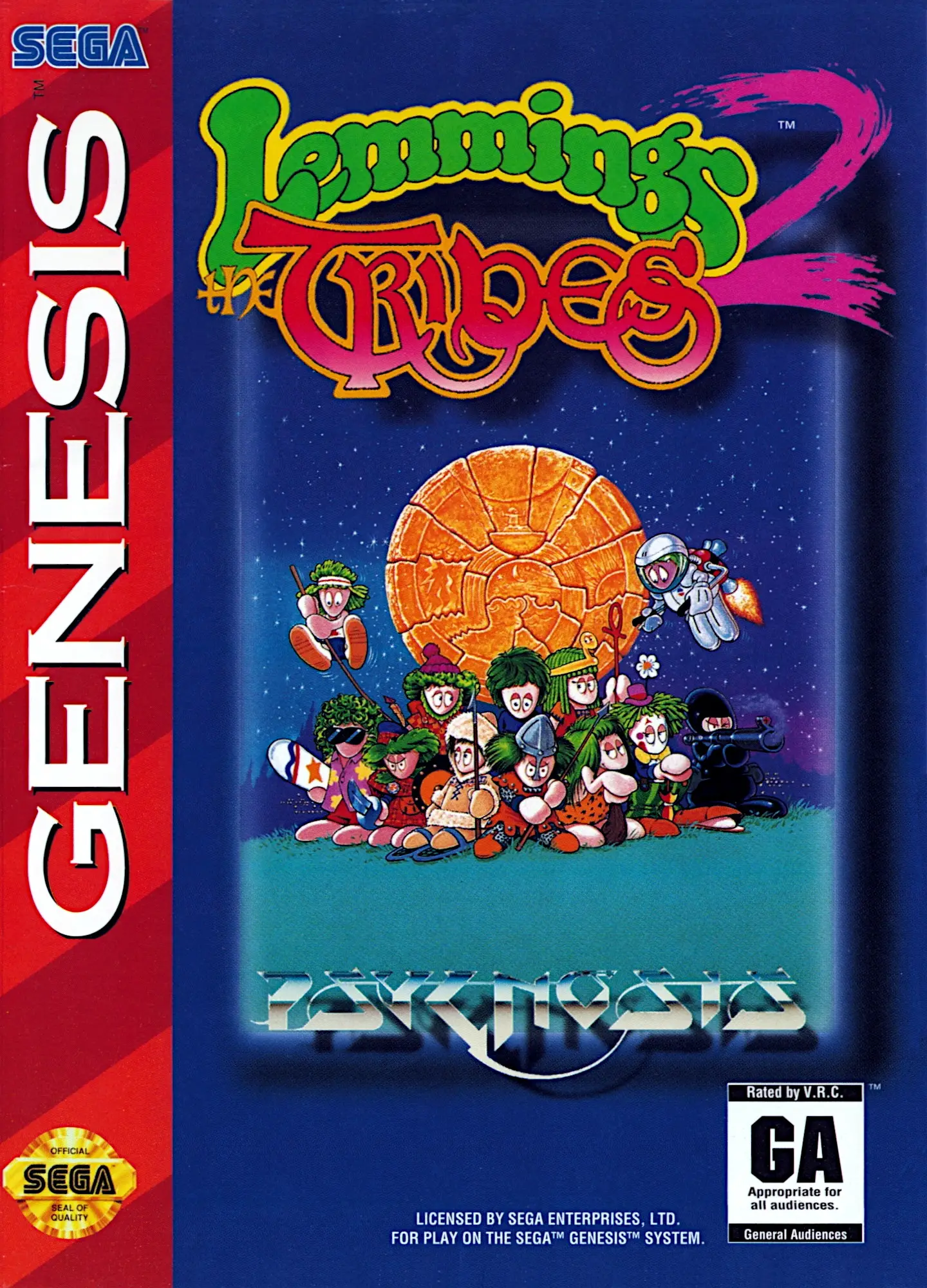 Capa de Lemmings 2: The Tribes