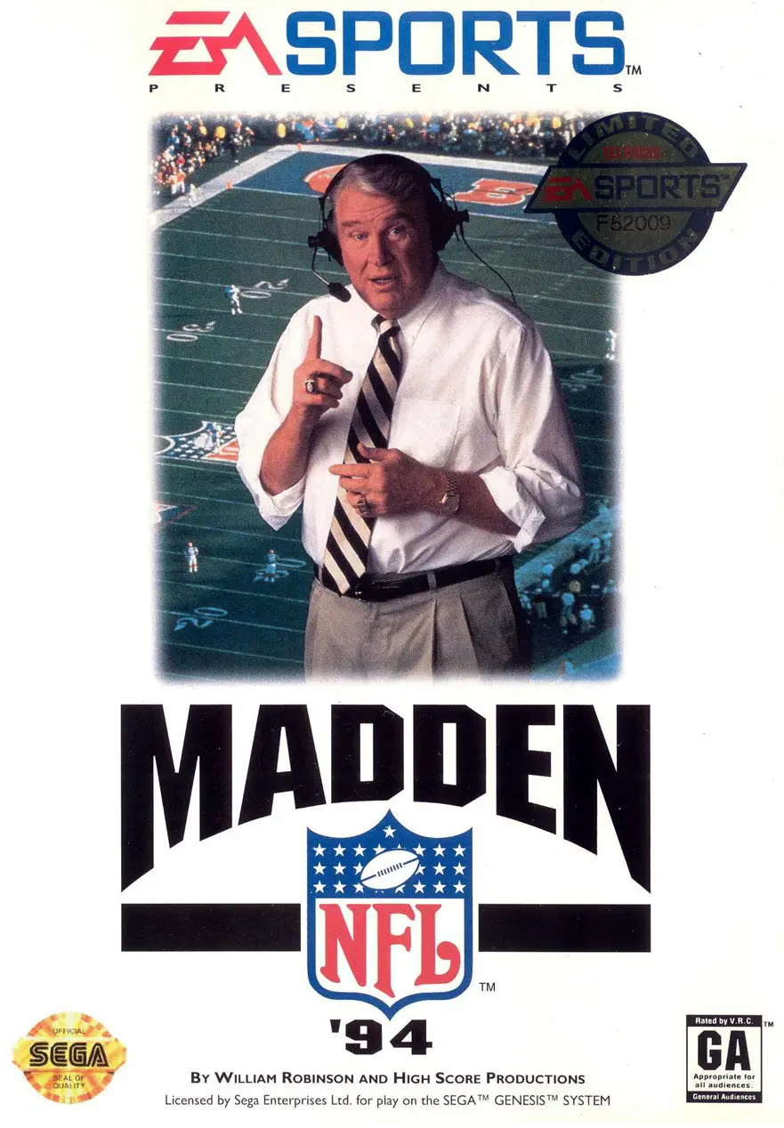 Capa de Madden NFL '94