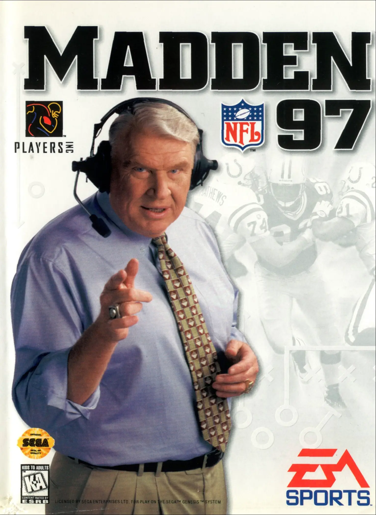 Capa de Madden NFL '97