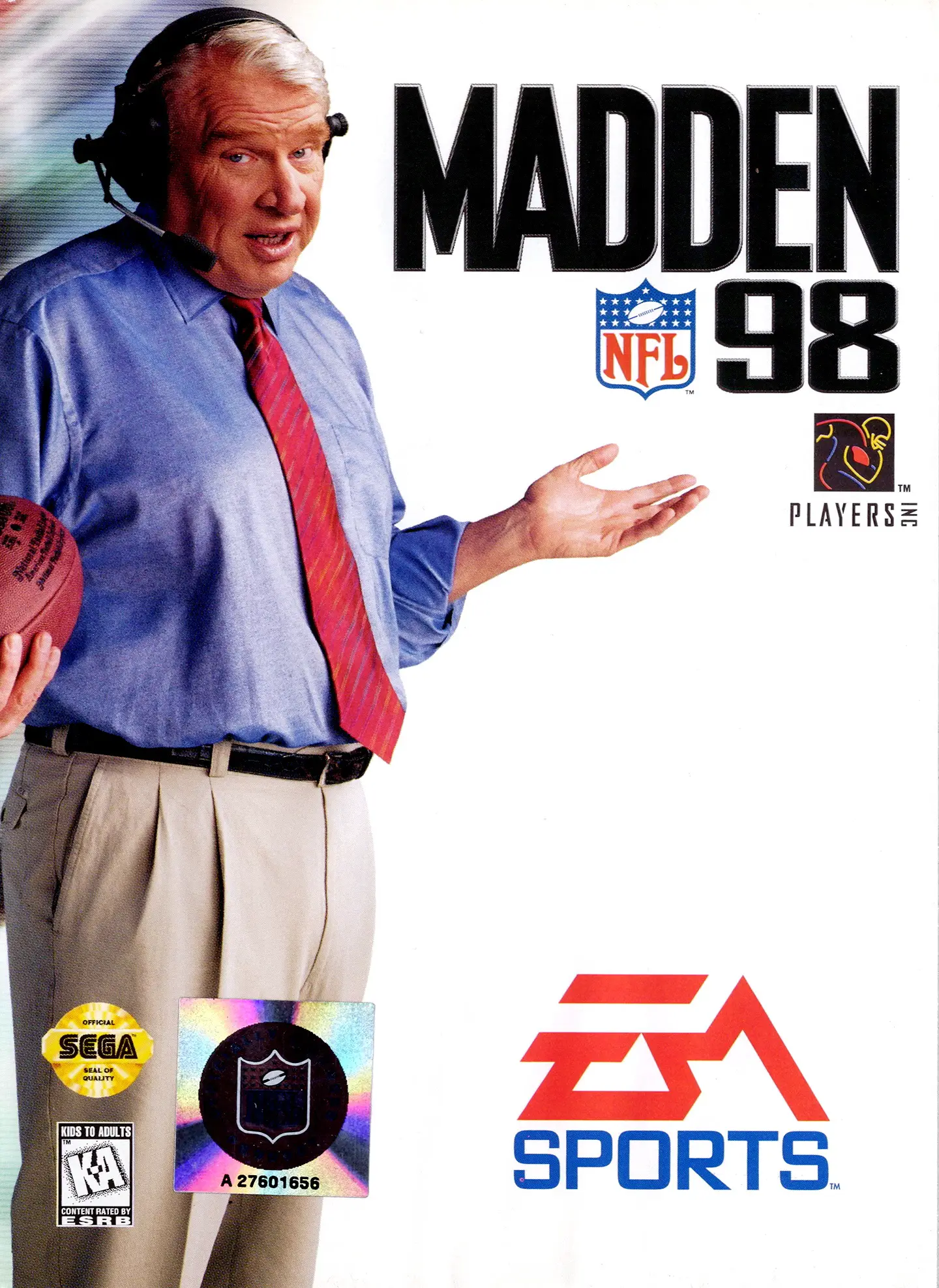 Capa de Madden NFL '98
