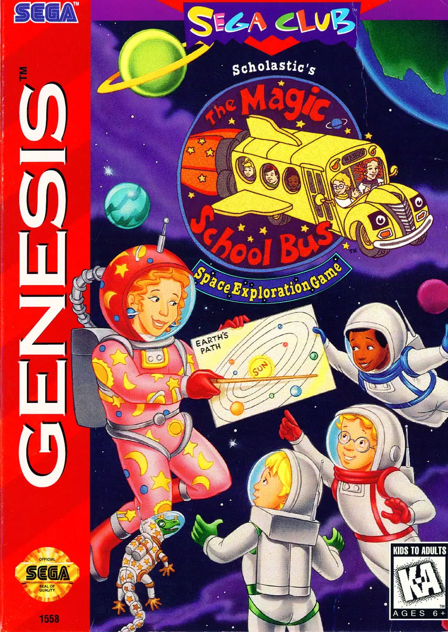 Capa de Magic School Bus: Space Exploration Game