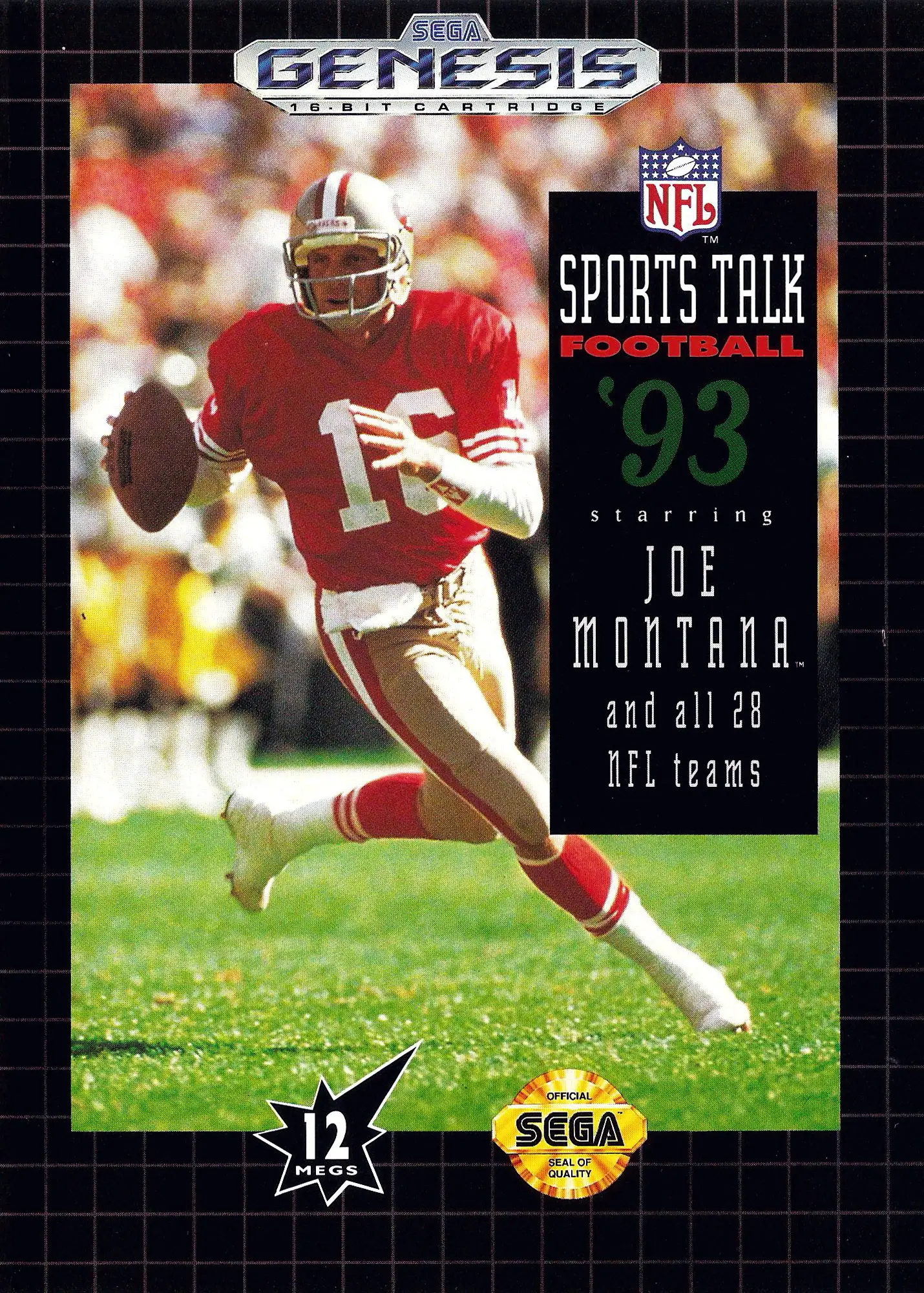 Capa de NFL Sports Talk Football '93 Starring Joe Montana