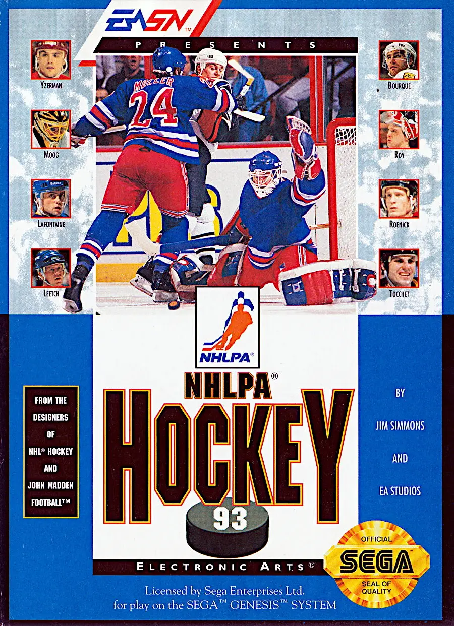 Capa de NHLPA Hockey '93