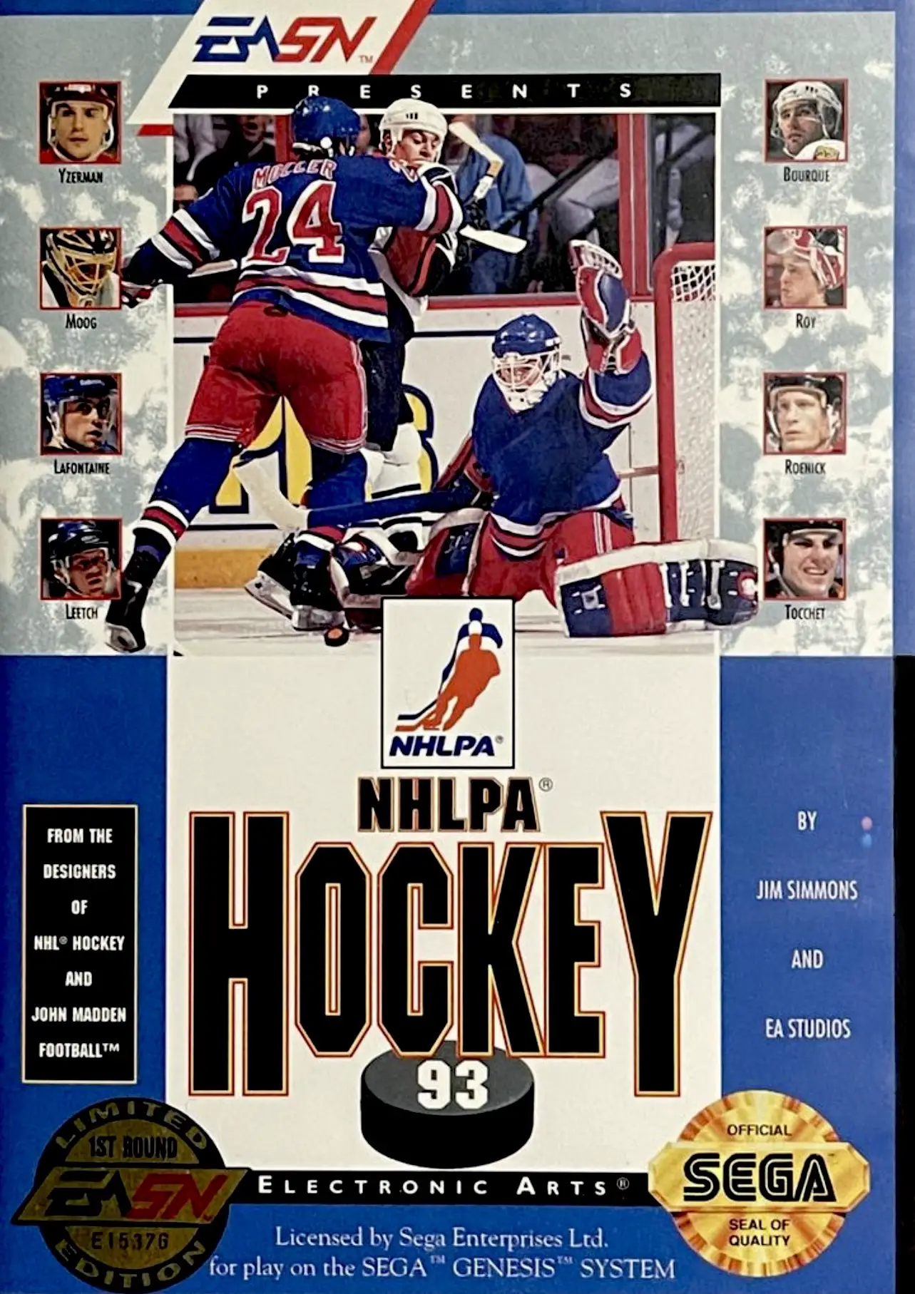 Capa de NHLPA Hockey '93