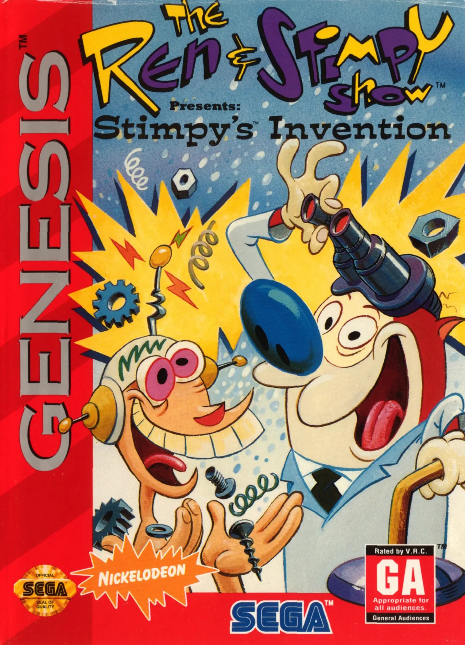 Capa de Ren & Stimpy Show Presents: Stimpy's Invention