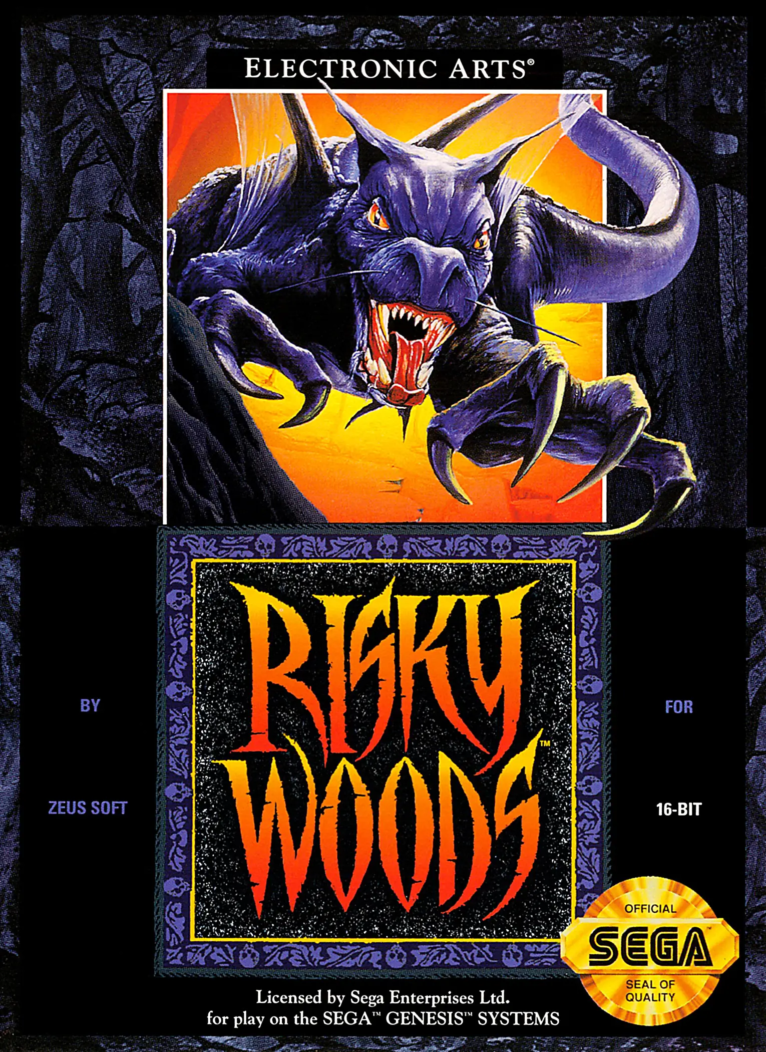 Capa de Risky Woods