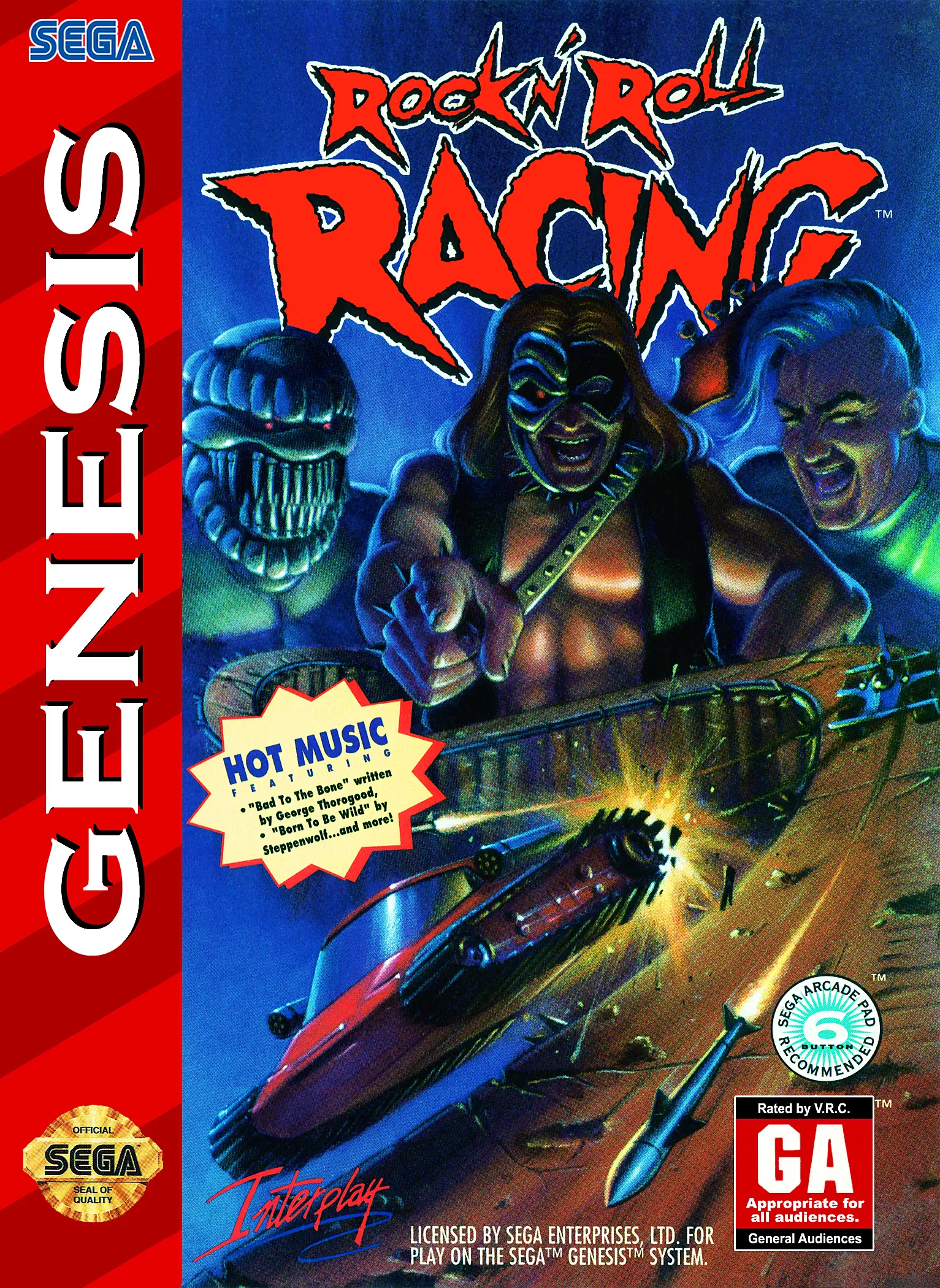 Capa de Rock n' Roll Racing