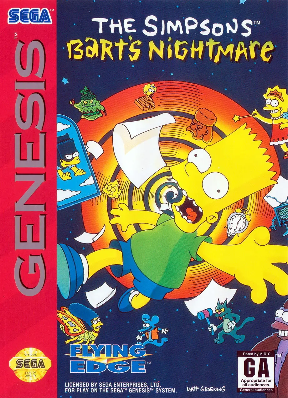 Capa de Simpsons: Bart's Nightmare