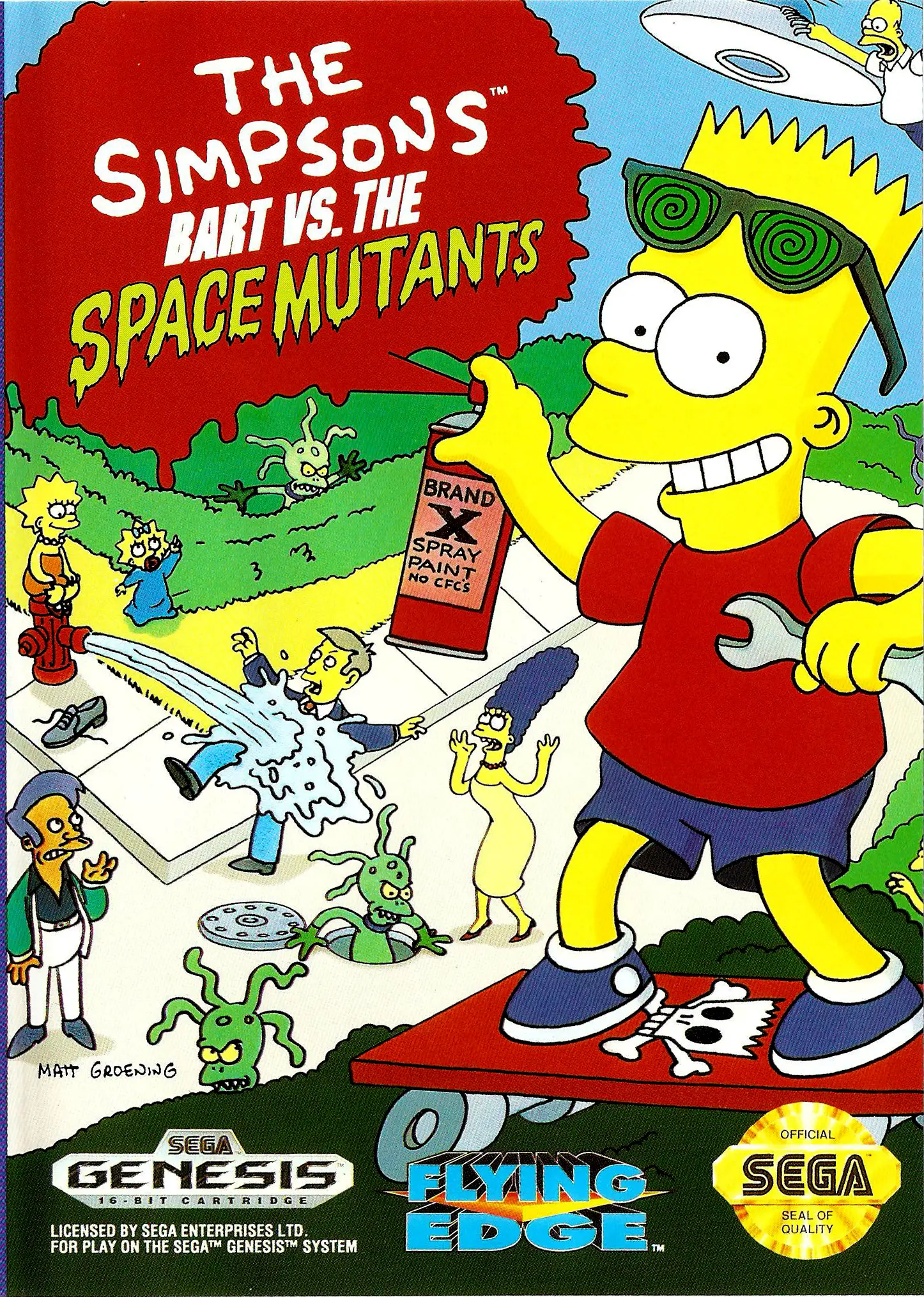 Capa de Simpsons: Bart vs. The Space Mutants