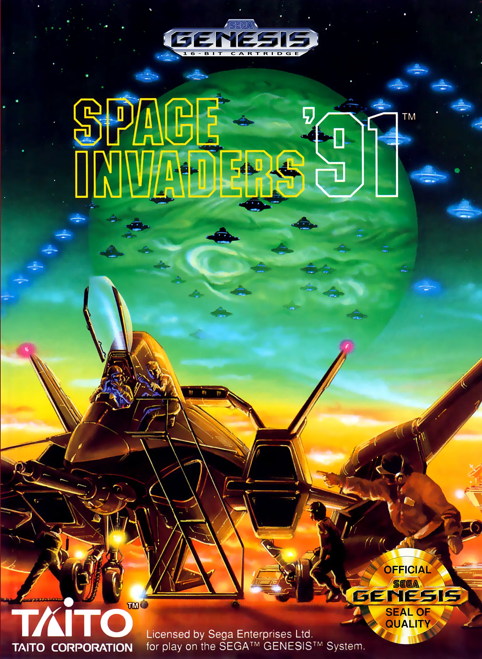 Capa de Space Invaders '91