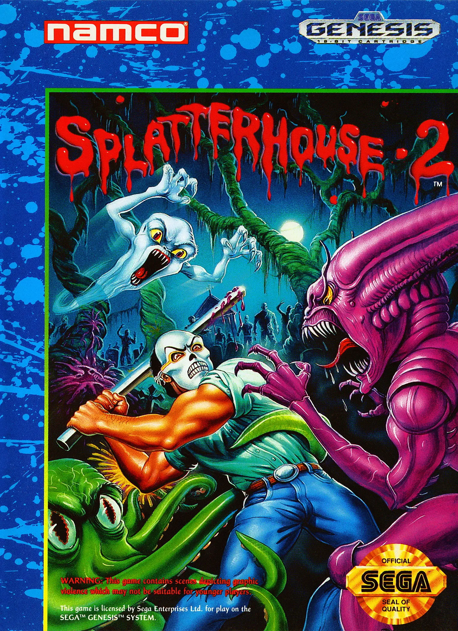 Capa de Splatterhouse 2