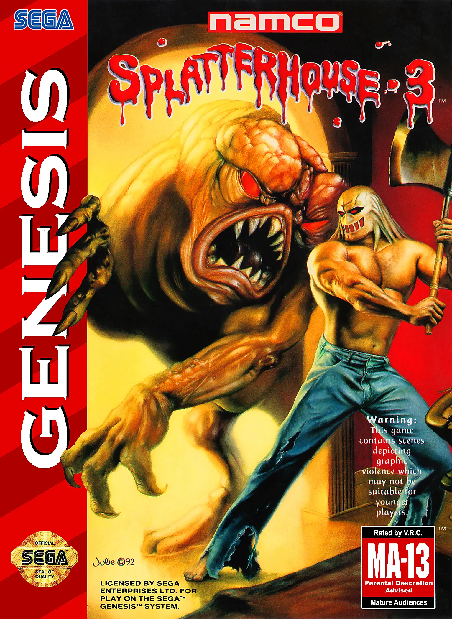 Capa de Splatterhouse 3