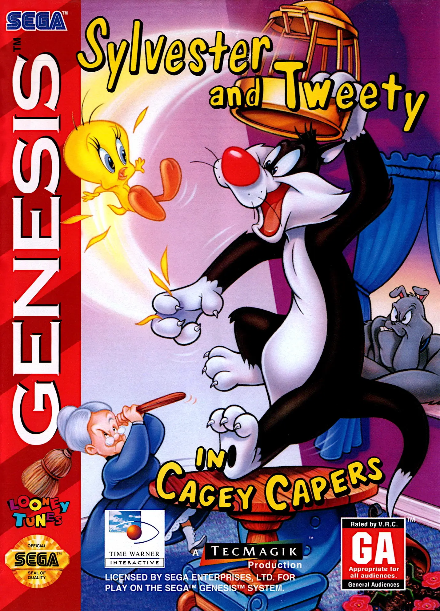 Capa de Sylvester and Tweety in Cagey Capers