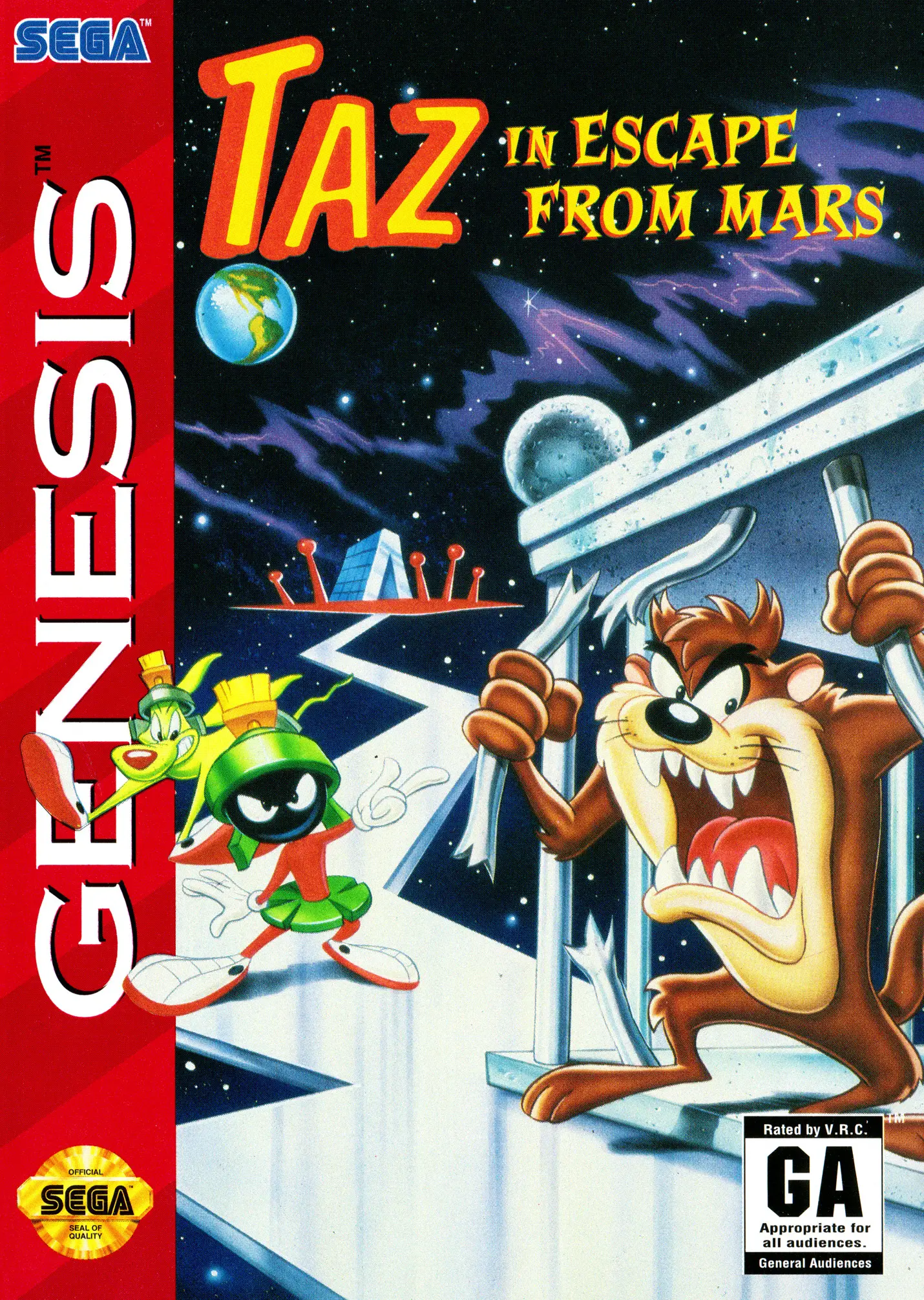 Capa de Taz in Escape From Mars