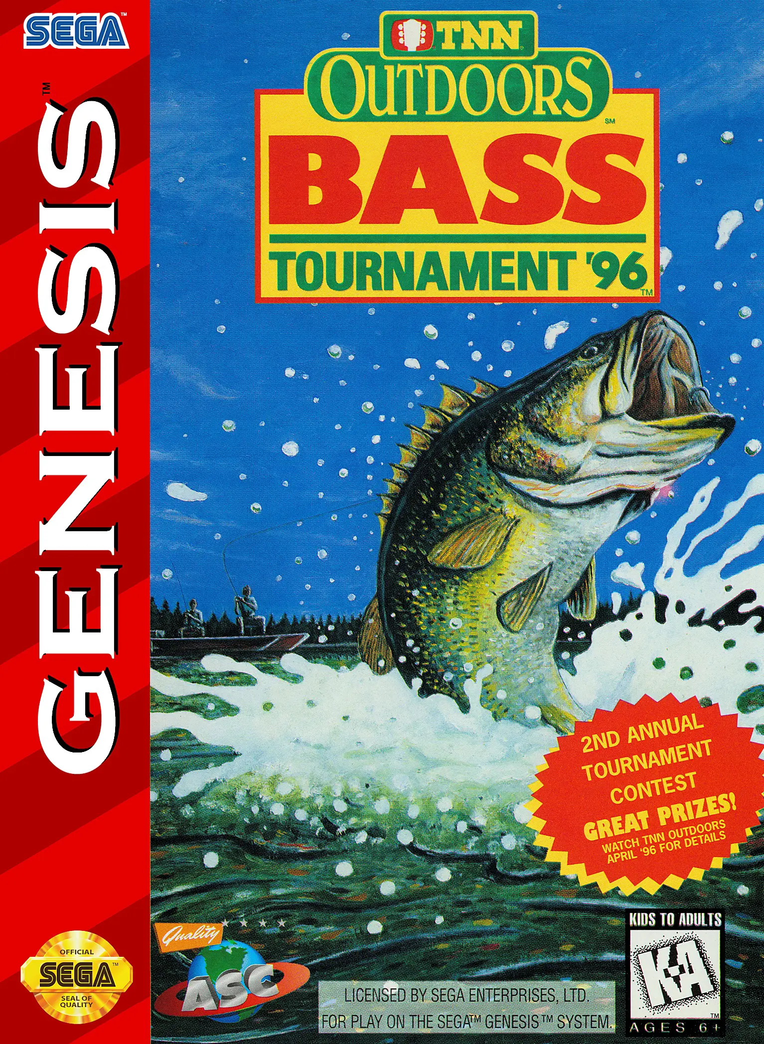 Capa de TNN Outdoors Bass Tournament '96