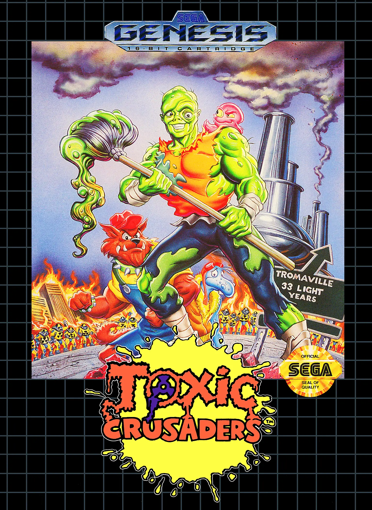 Capa de Toxic Crusaders