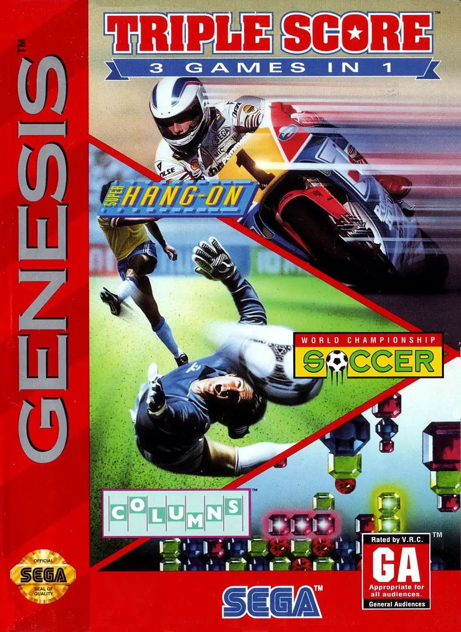 Capa de Triple Score: 3 Games in 1