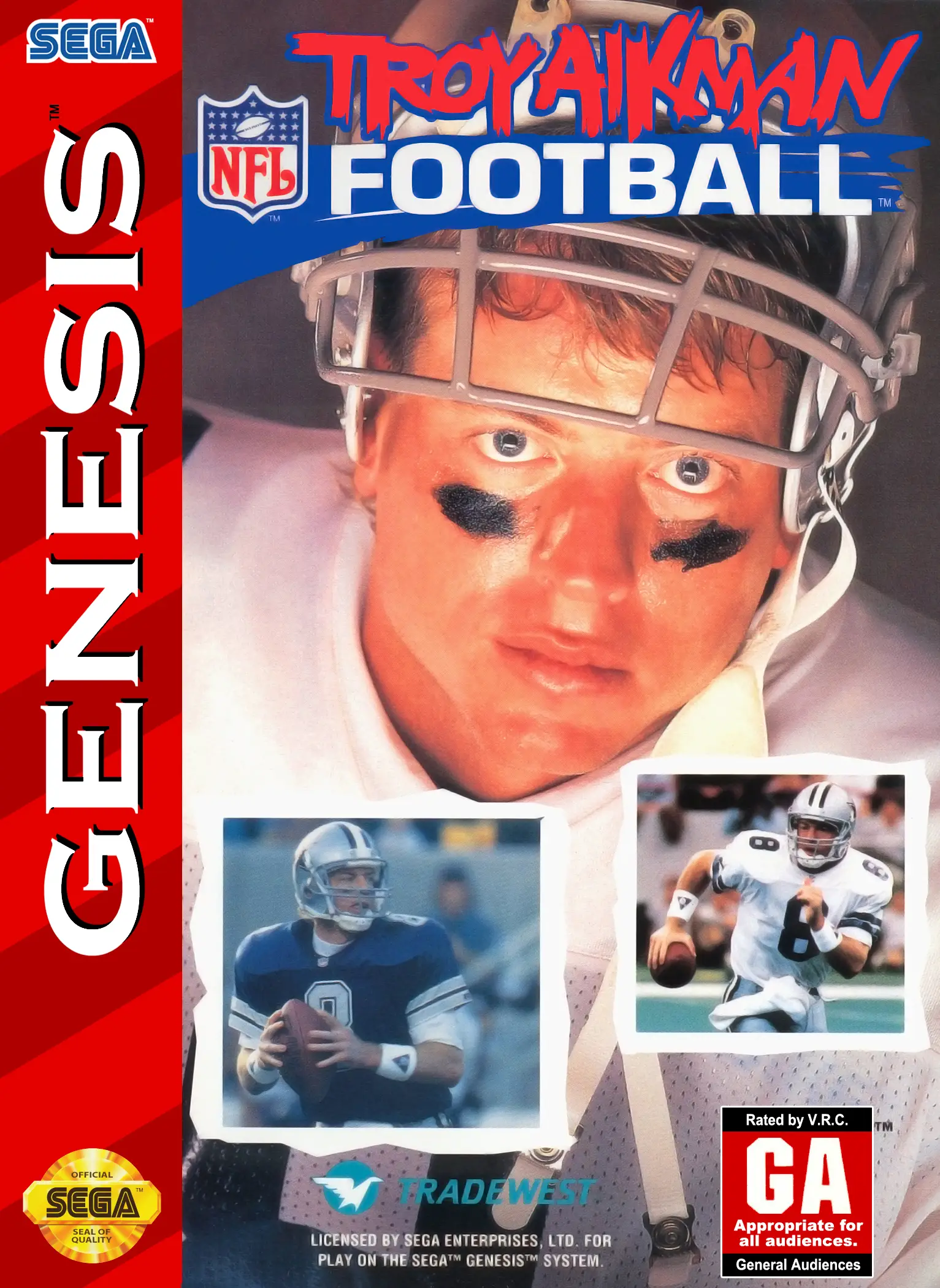 Capa de Troy Aikman NFL Football