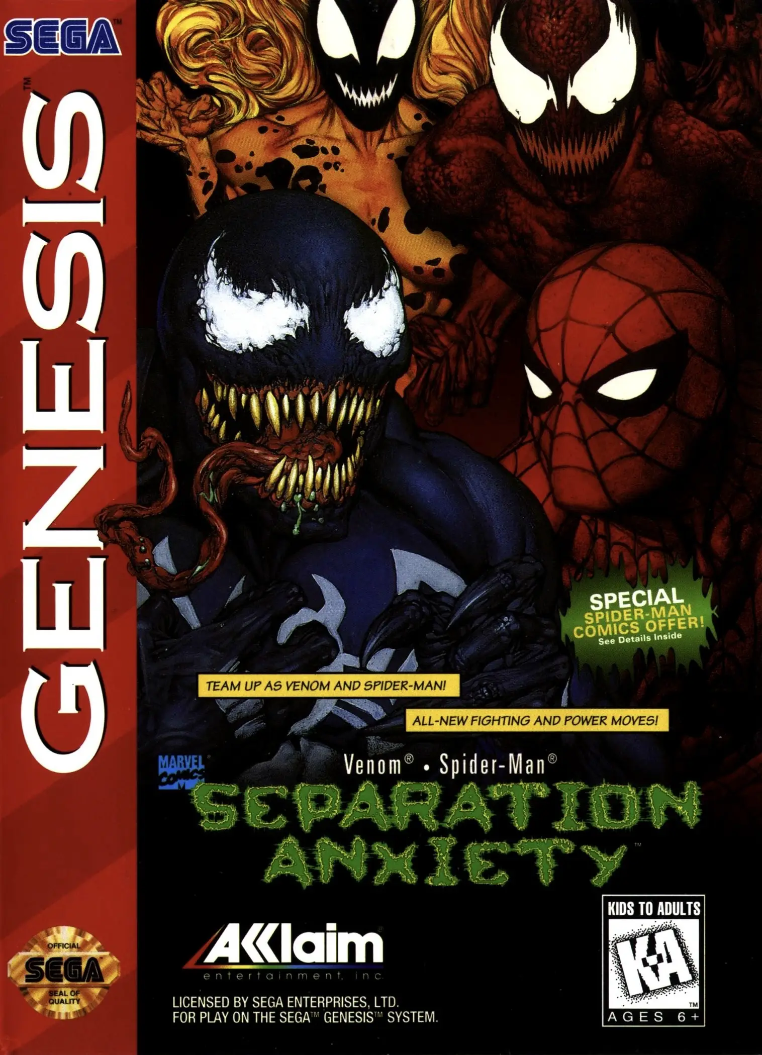 Capa de Venom / Spider-Man: Separation Anxiety