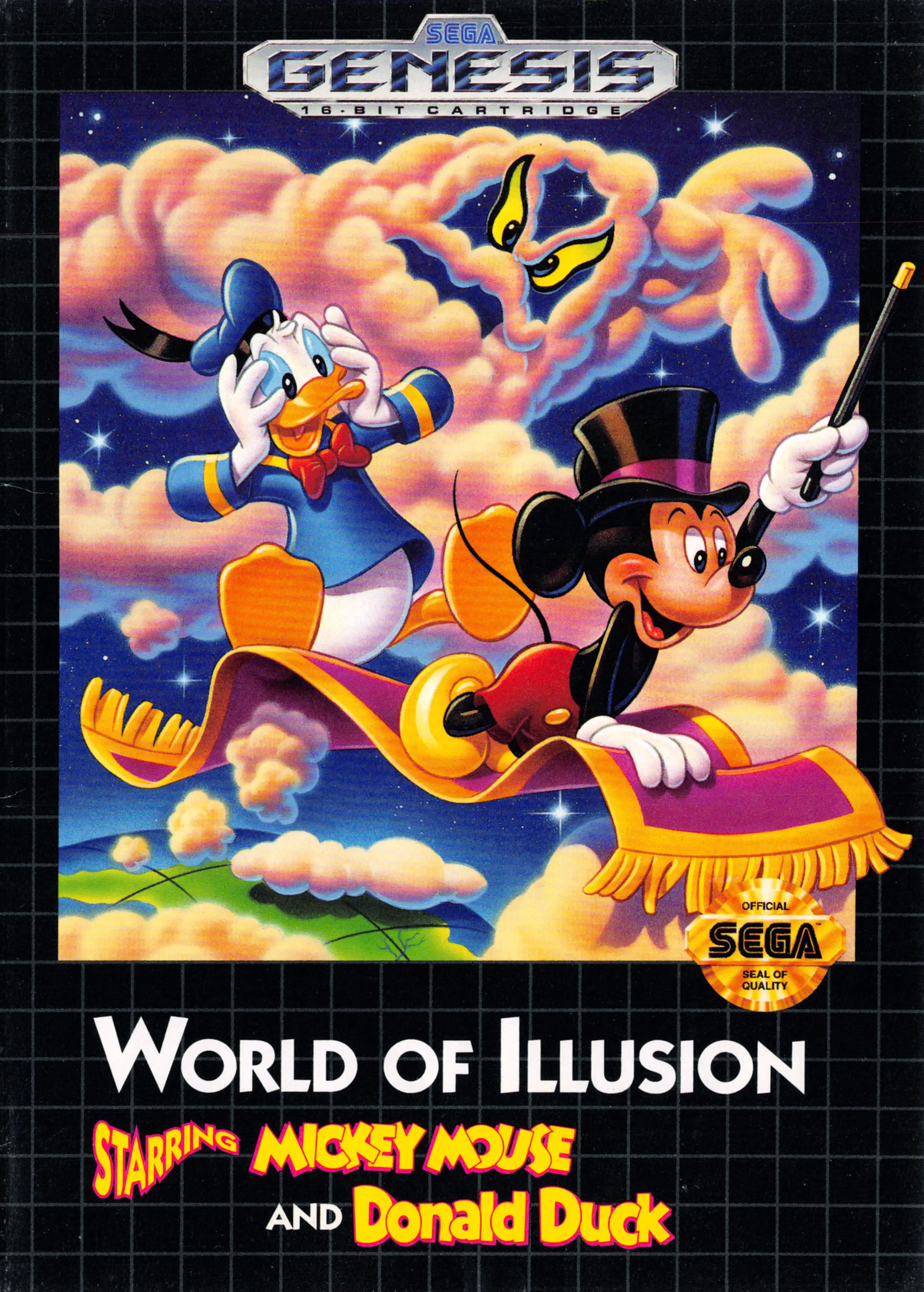 Capa de World of Illusion Starring Mickey Mouse and Donald Duck
