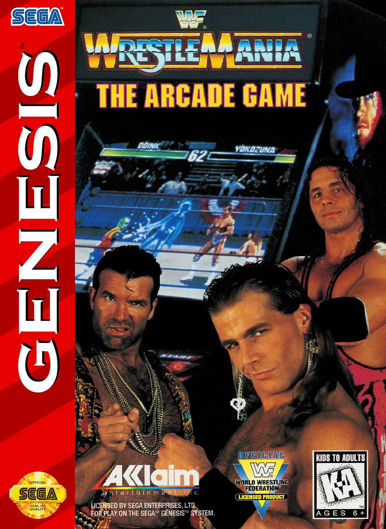 Capa de WWF WrestleMania: The Arcade Game