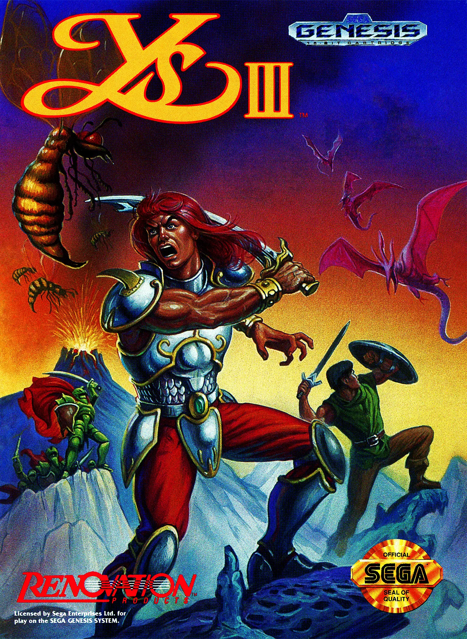 Capa de Ys III: Wanderers from Ys