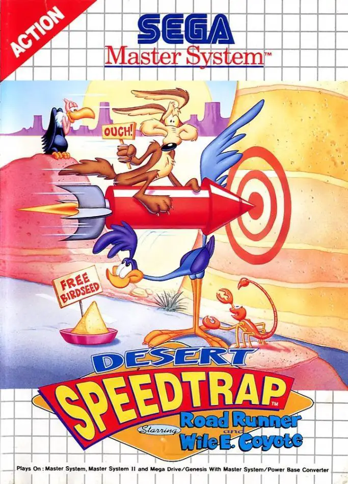 Capa de Desert Speedtrap starring Road Runner and Wile E. Coyote