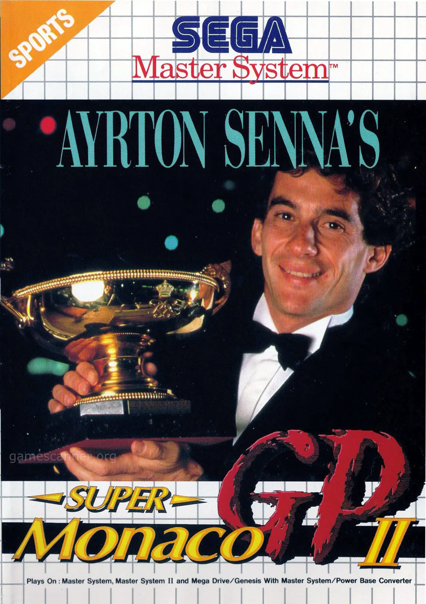 Capa de Ayrton Senna's Super Monaco GP II