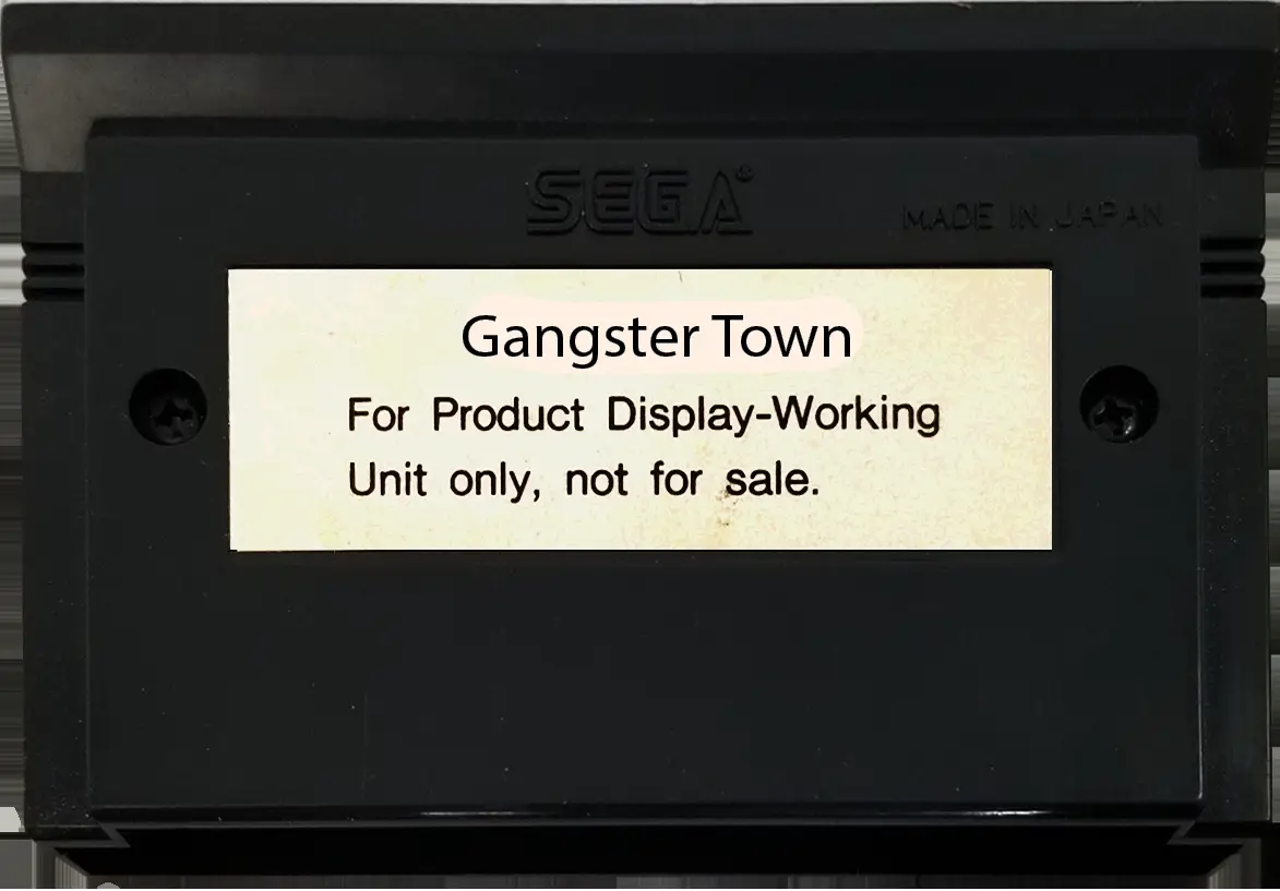 Capa de Gangster Town - (Product Display-Working Unit Only)