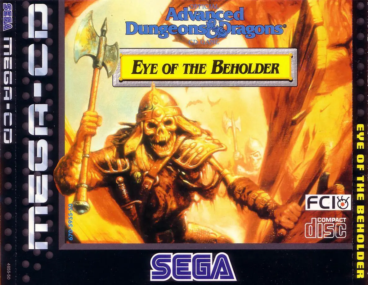 Capa de Advanced Dungeons & Dragons Eye Of The Beholder