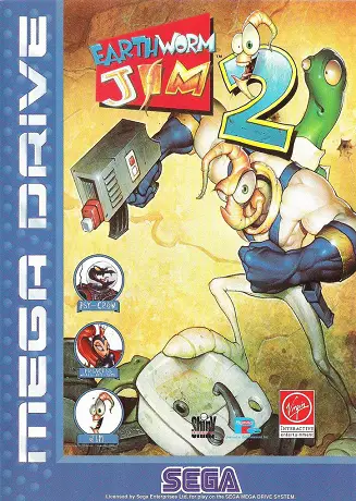 Capa de Earthworm Jim 2
