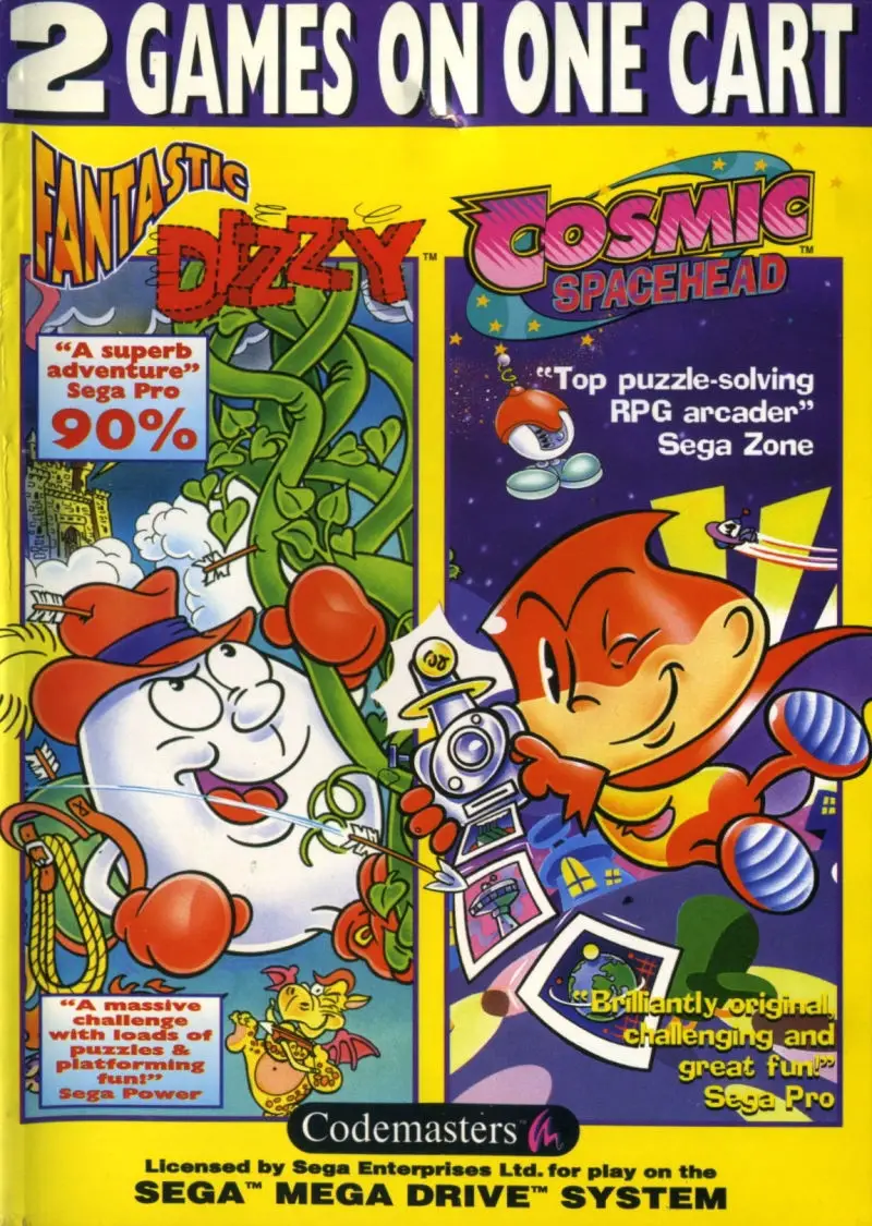 Capa de Fantastic Dizzy / Cosmic Spacehead