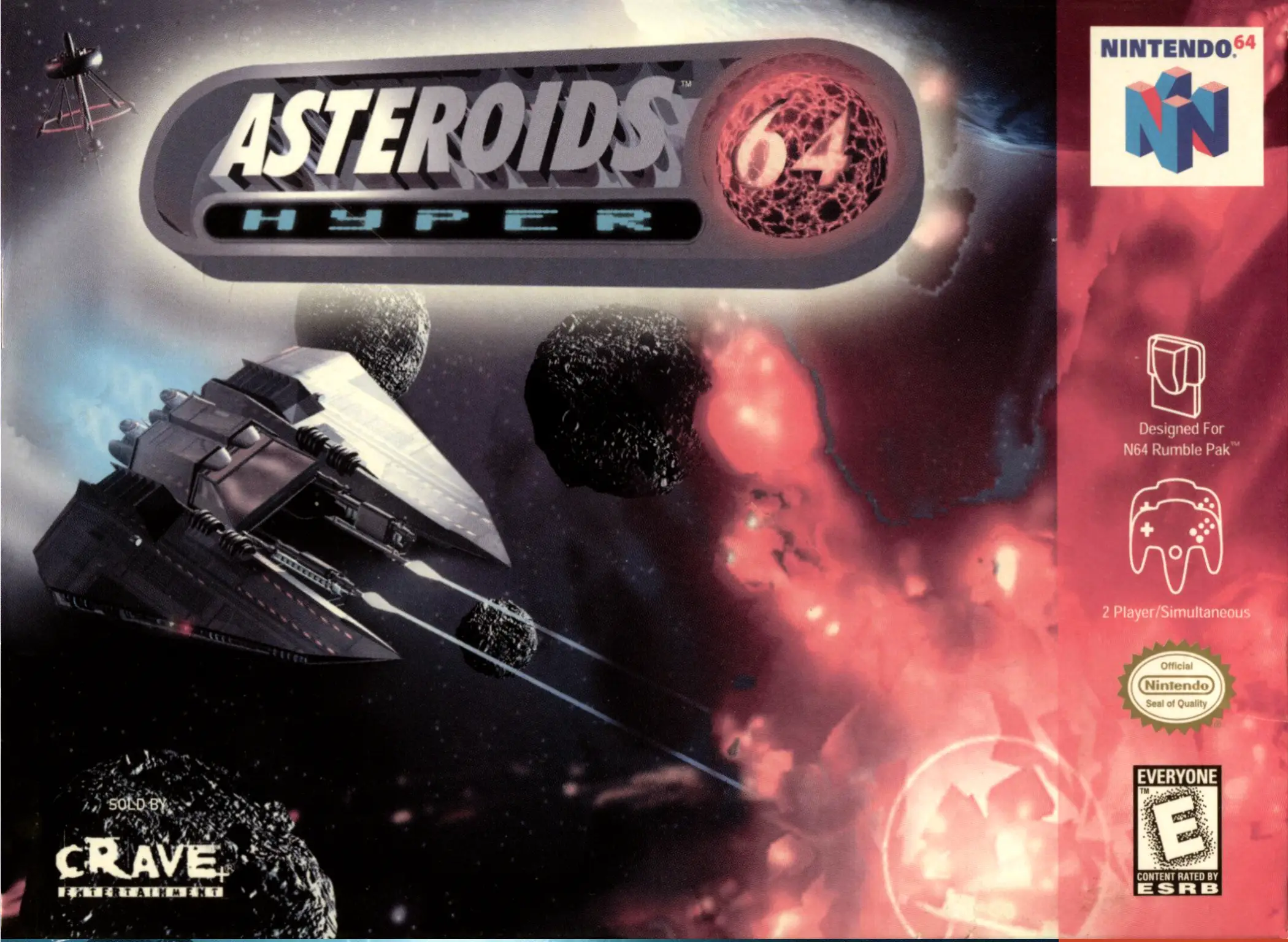 Capa de Asteroids Hyper 64