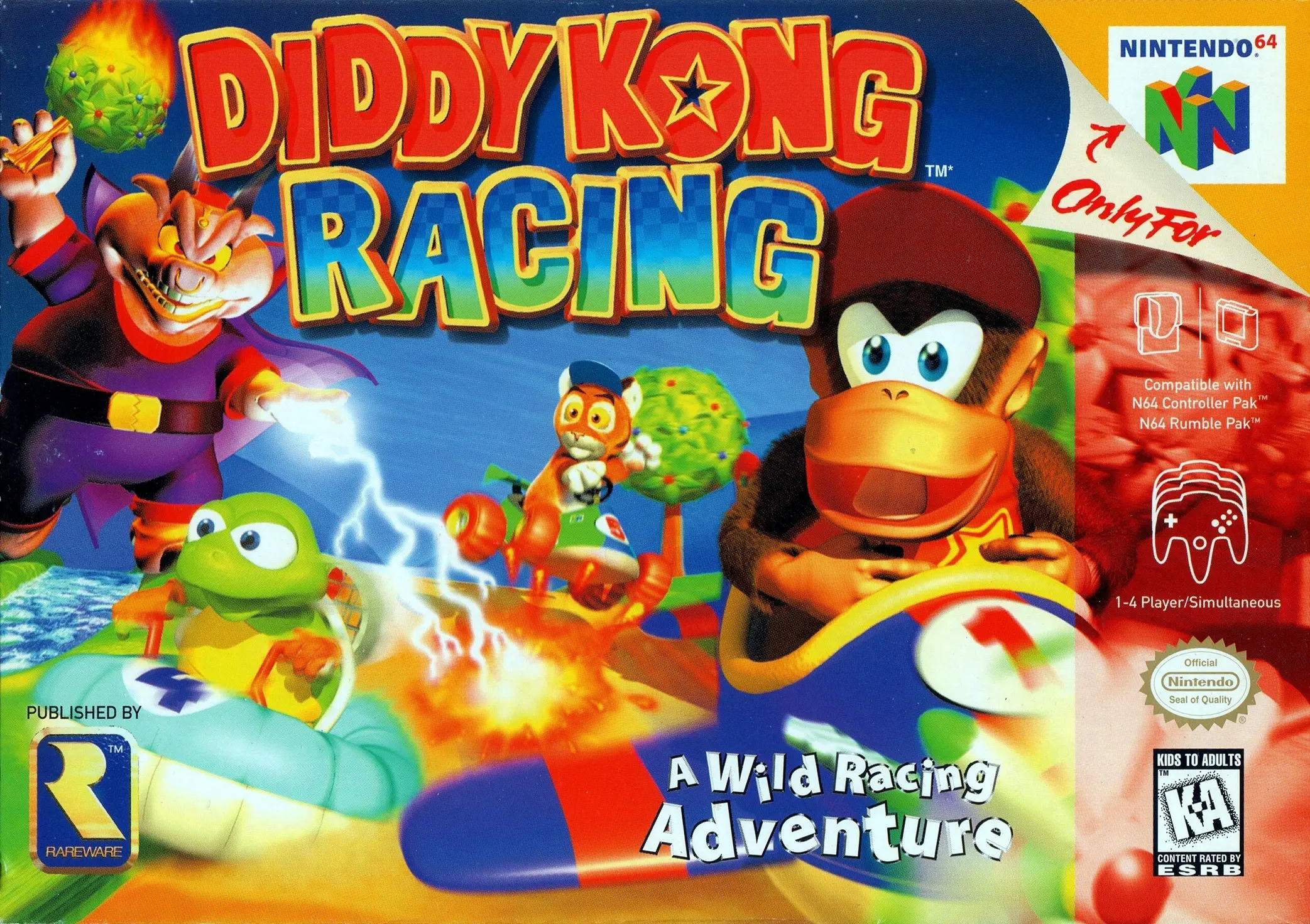 Capa de Diddy Kong Racing