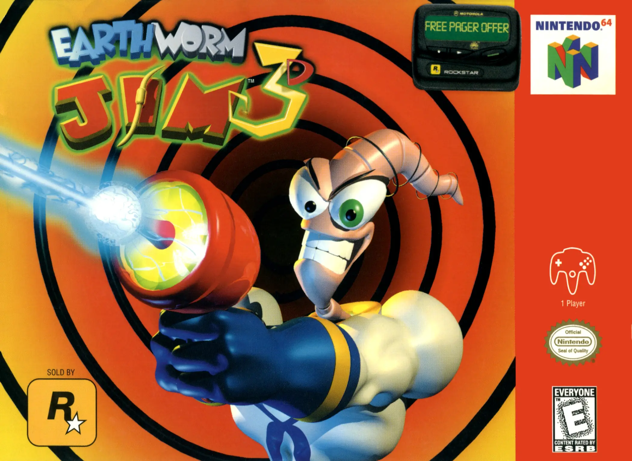 Capa de Earthworm Jim 3D