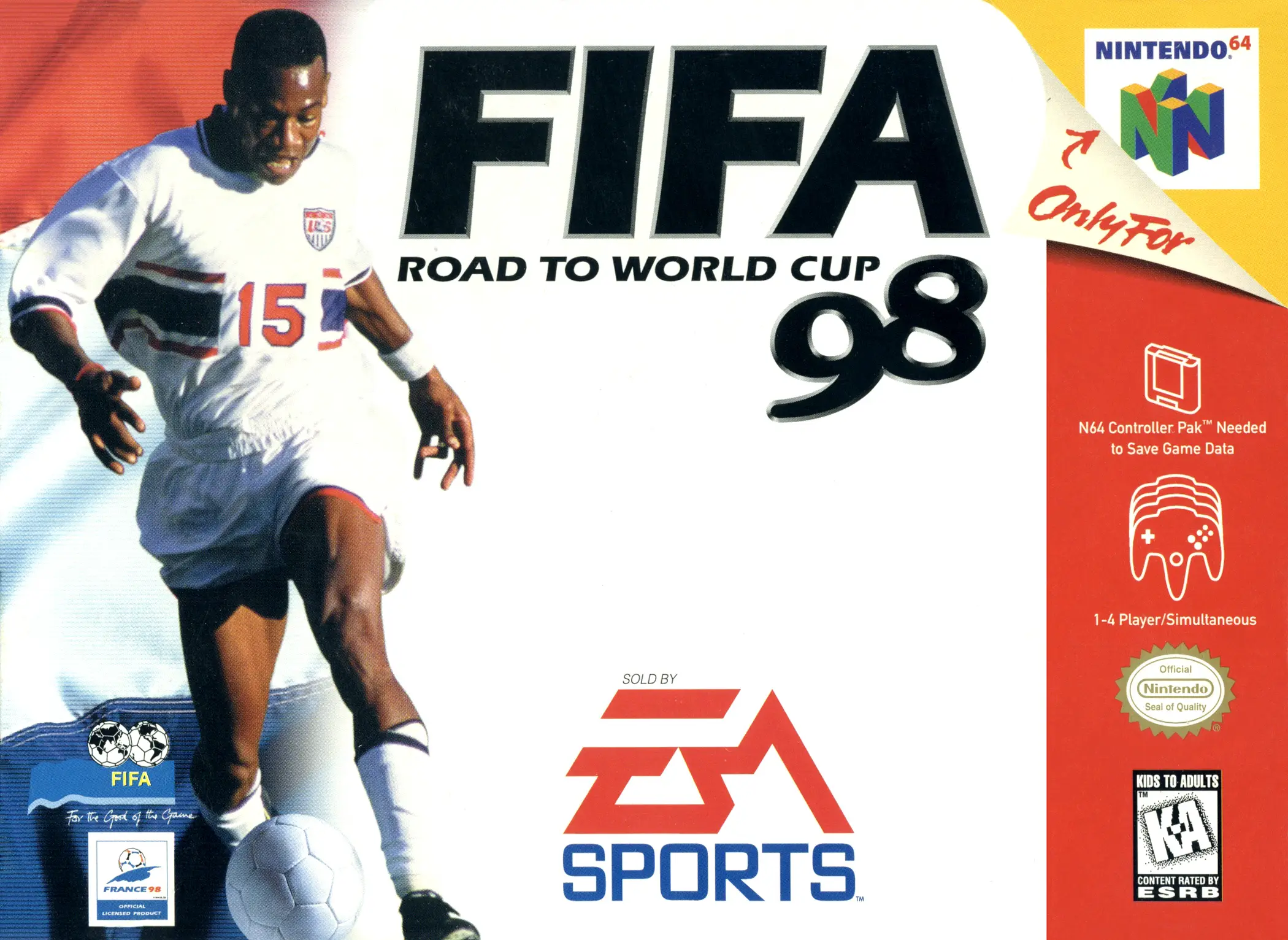 Capa de FIFA Road to World Cup 98