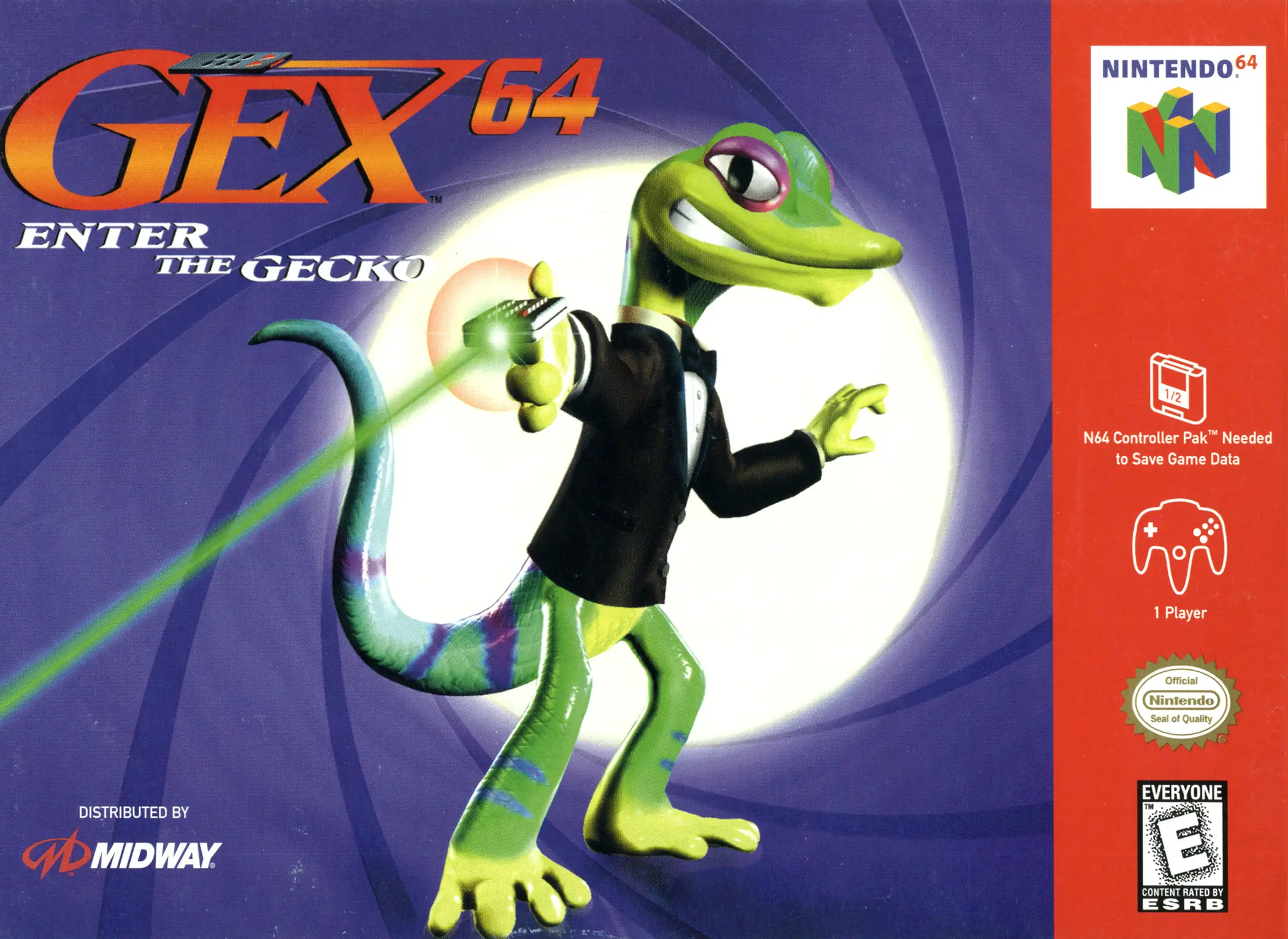 Capa de Gex 64: Enter the Gecko