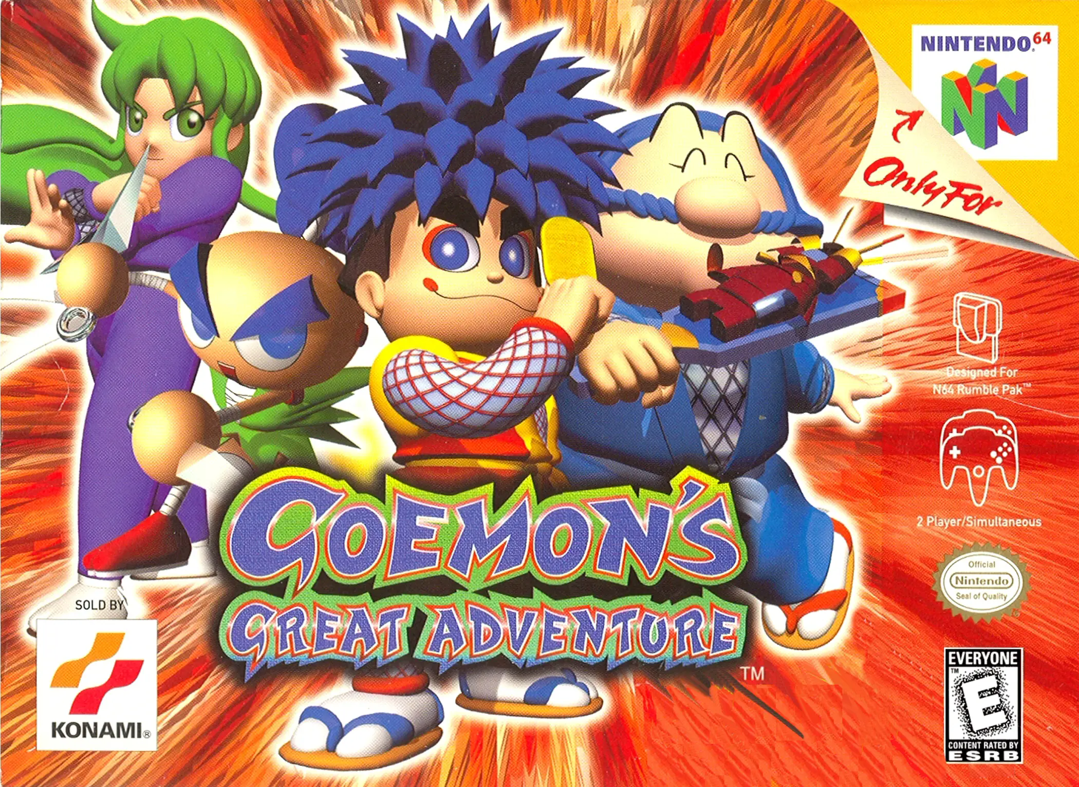 Capa de Goemon's Great Adventure