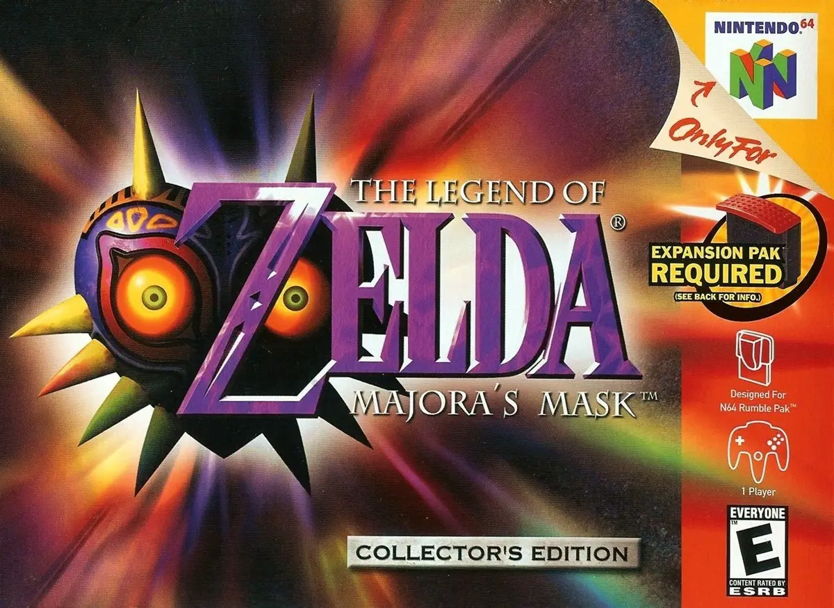 Capa de Legend of Zelda: Majora's Mask