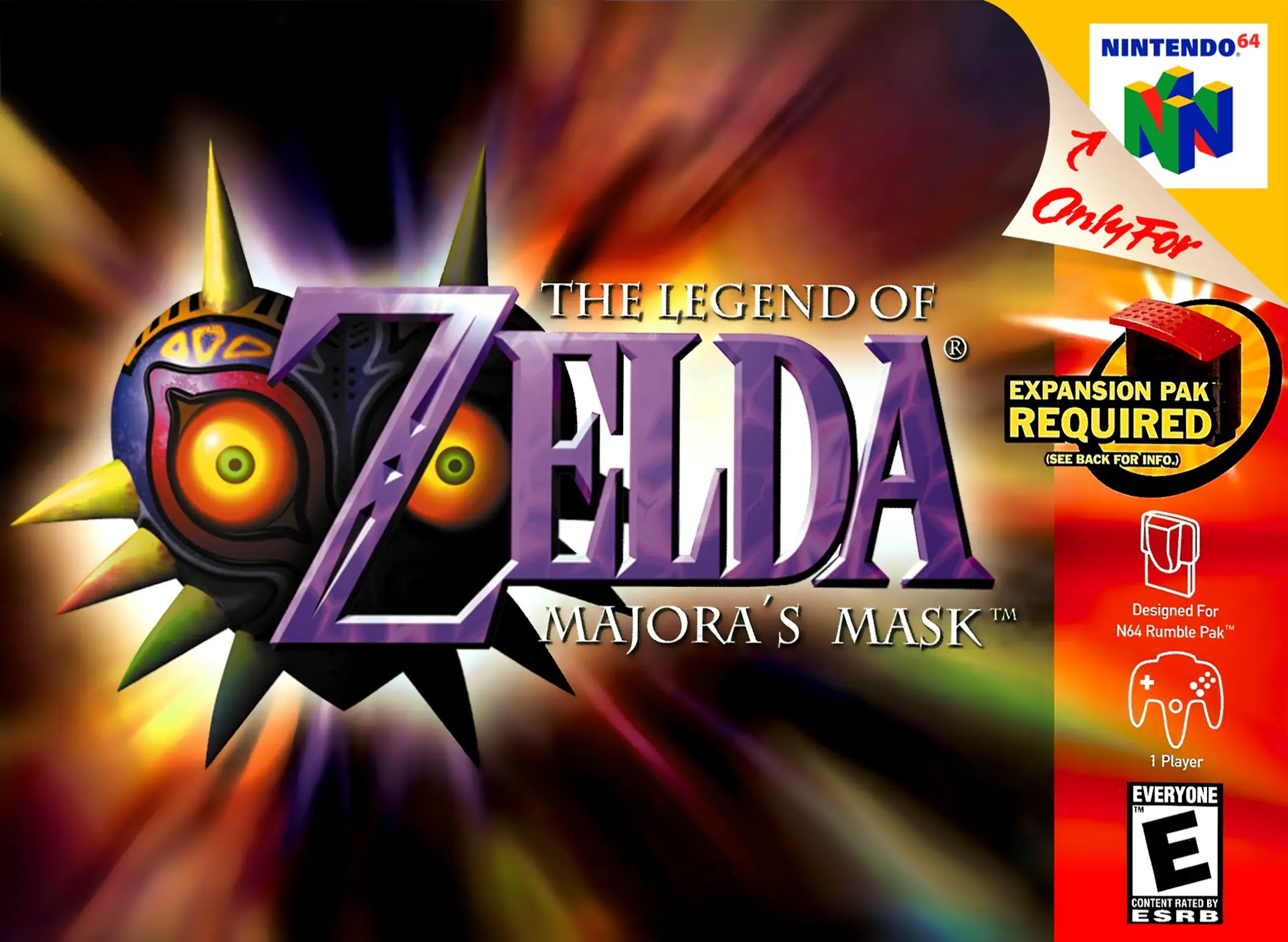 Capa de Legend of Zelda: Majora's Mask