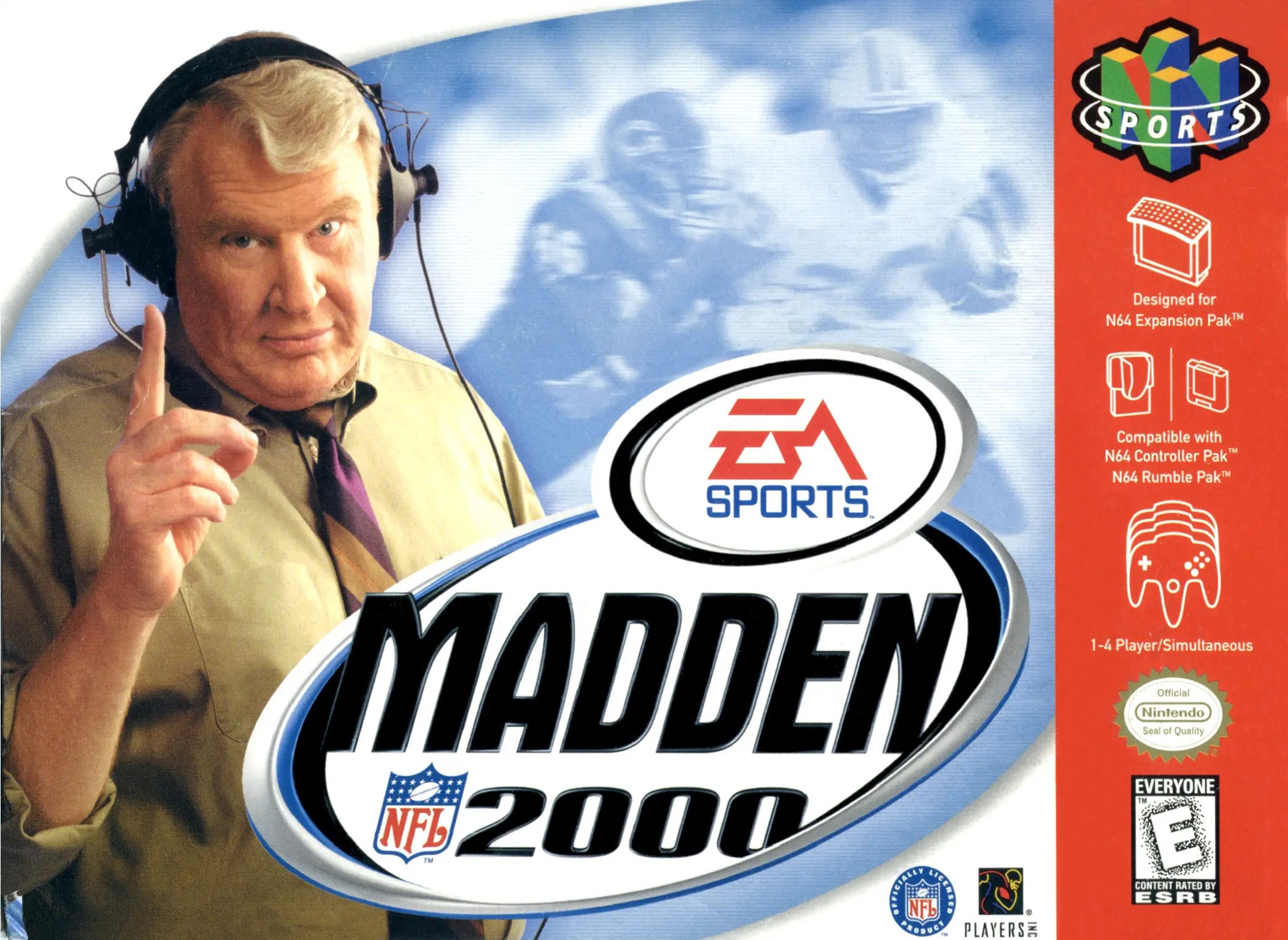 Capa de Madden NFL 2000