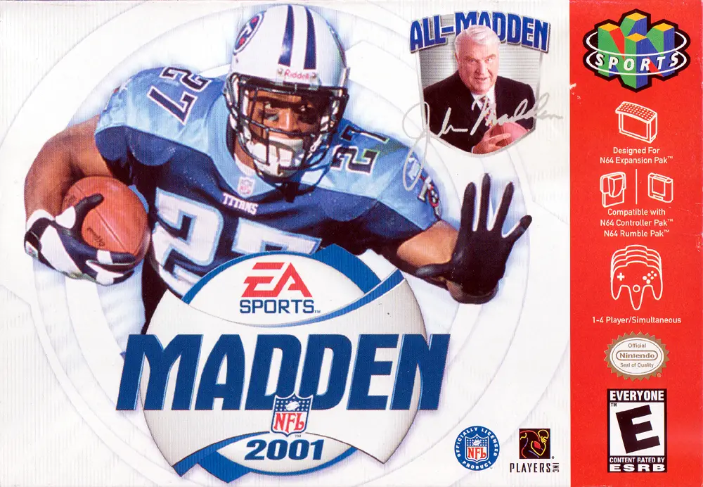 Capa de Madden NFL 2001