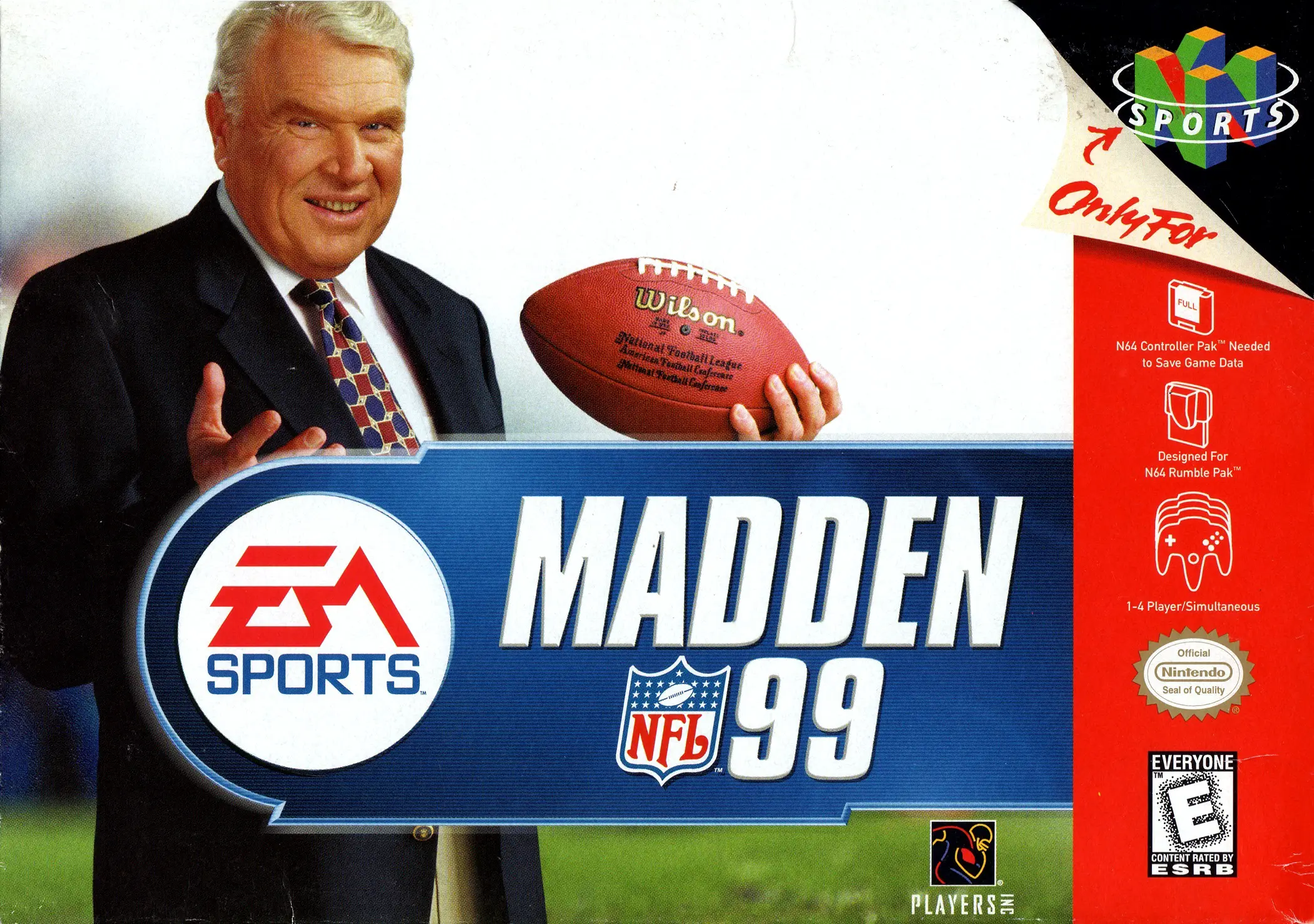 Capa de Madden NFL 99