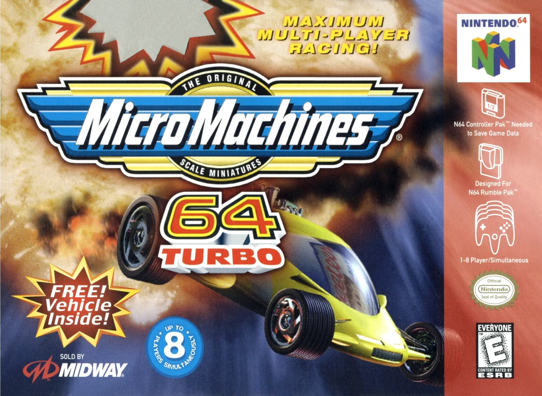 Capa de Micro Machines: 64 Turbo