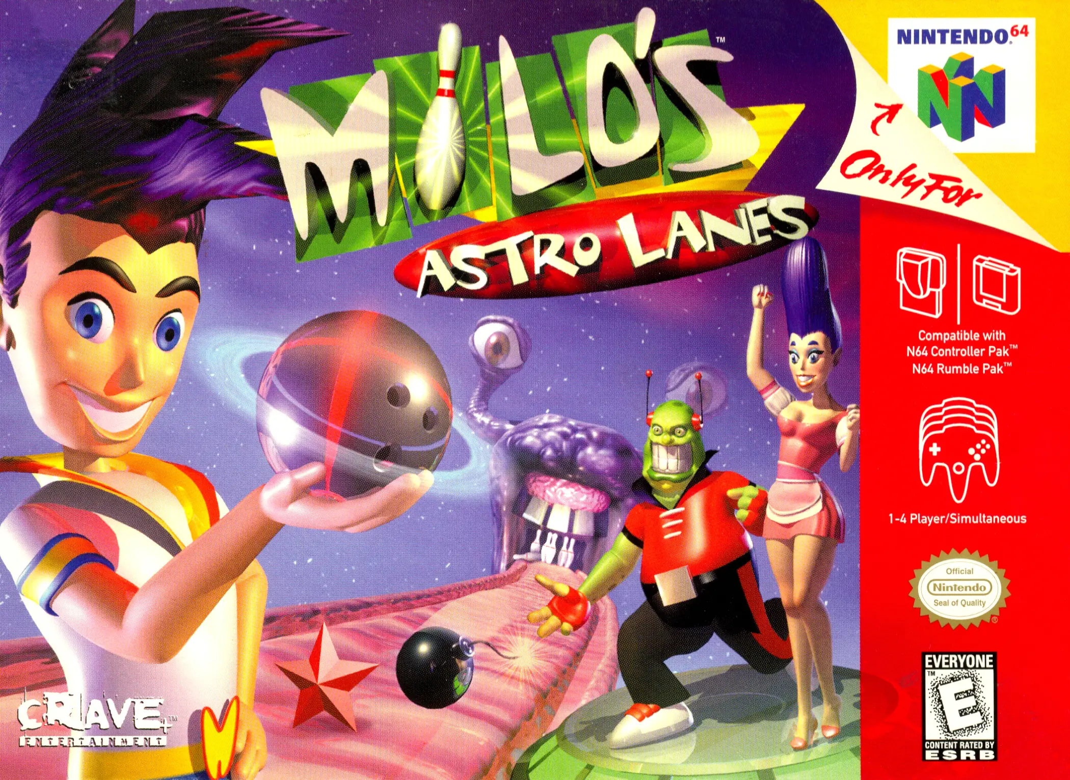 Capa de Milo's Astro Lanes