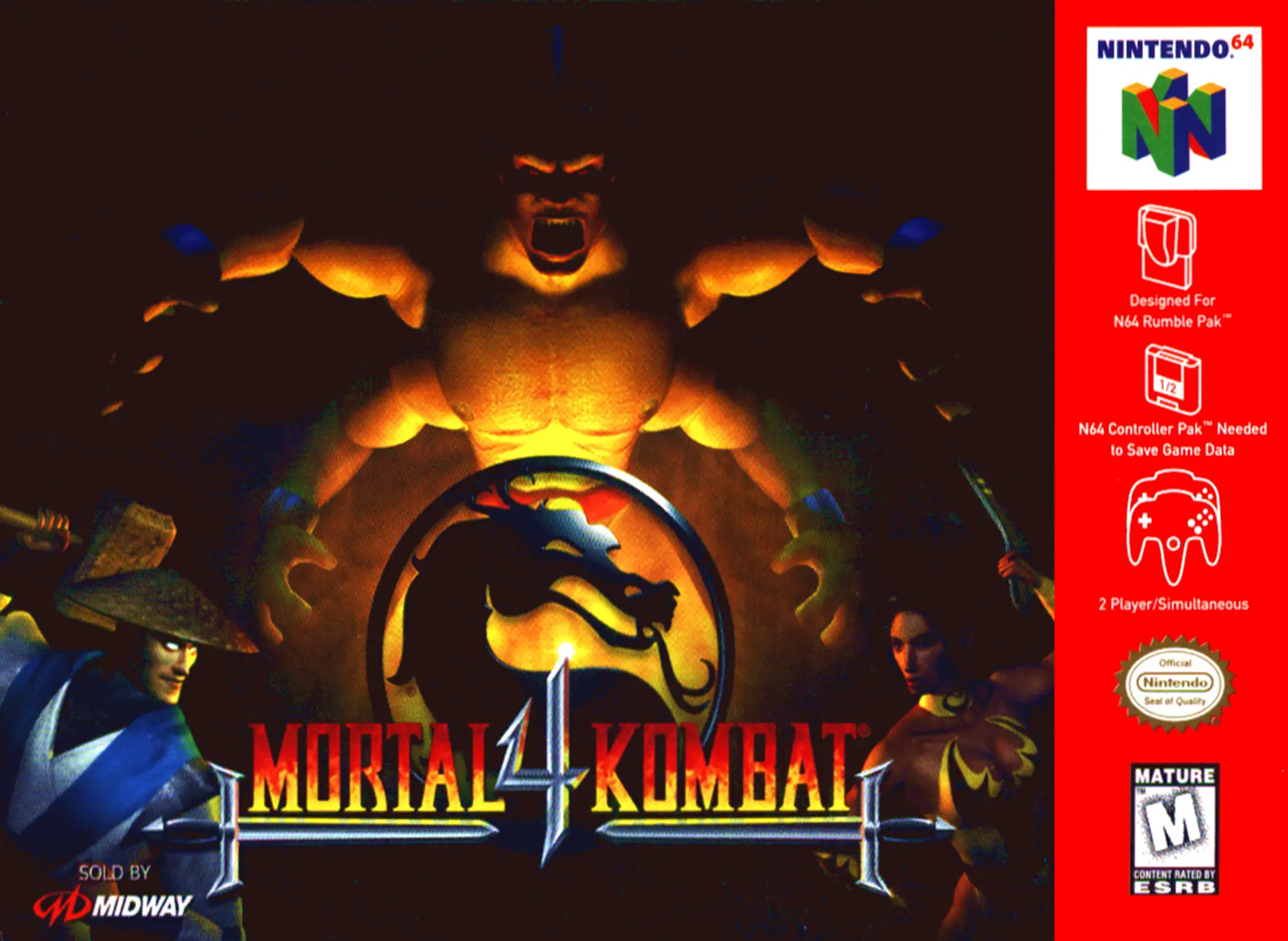 Capa de Mortal Kombat 4