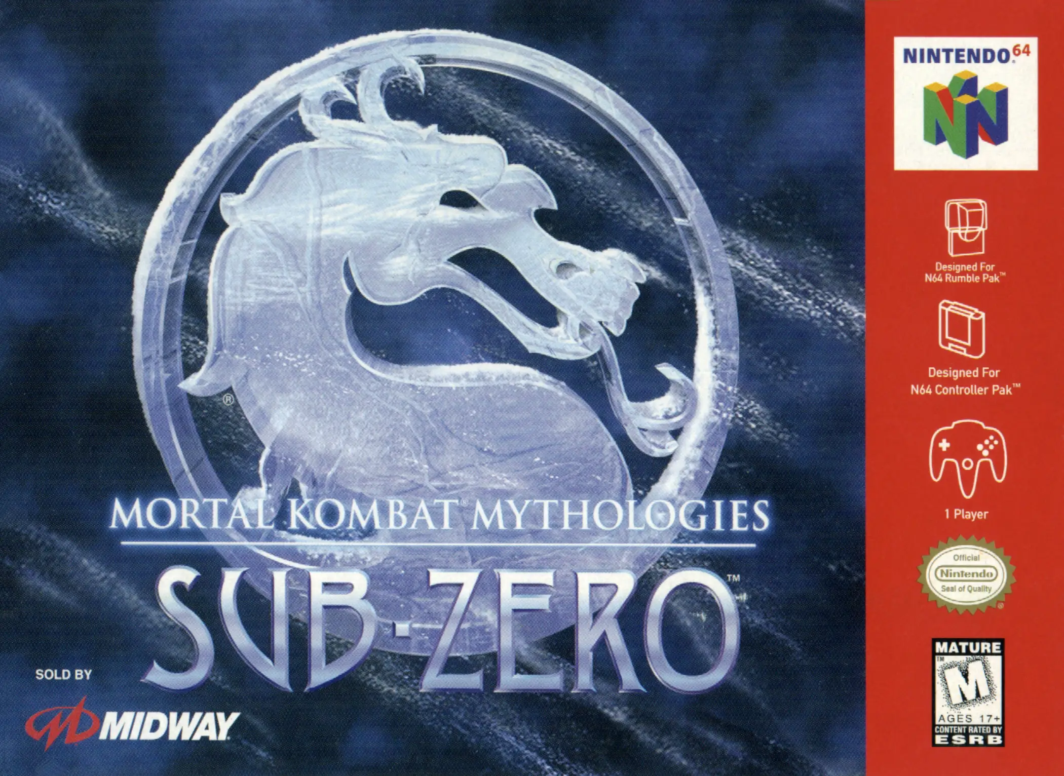 Capa de Mortal Kombat Mythologies: Sub-Zero