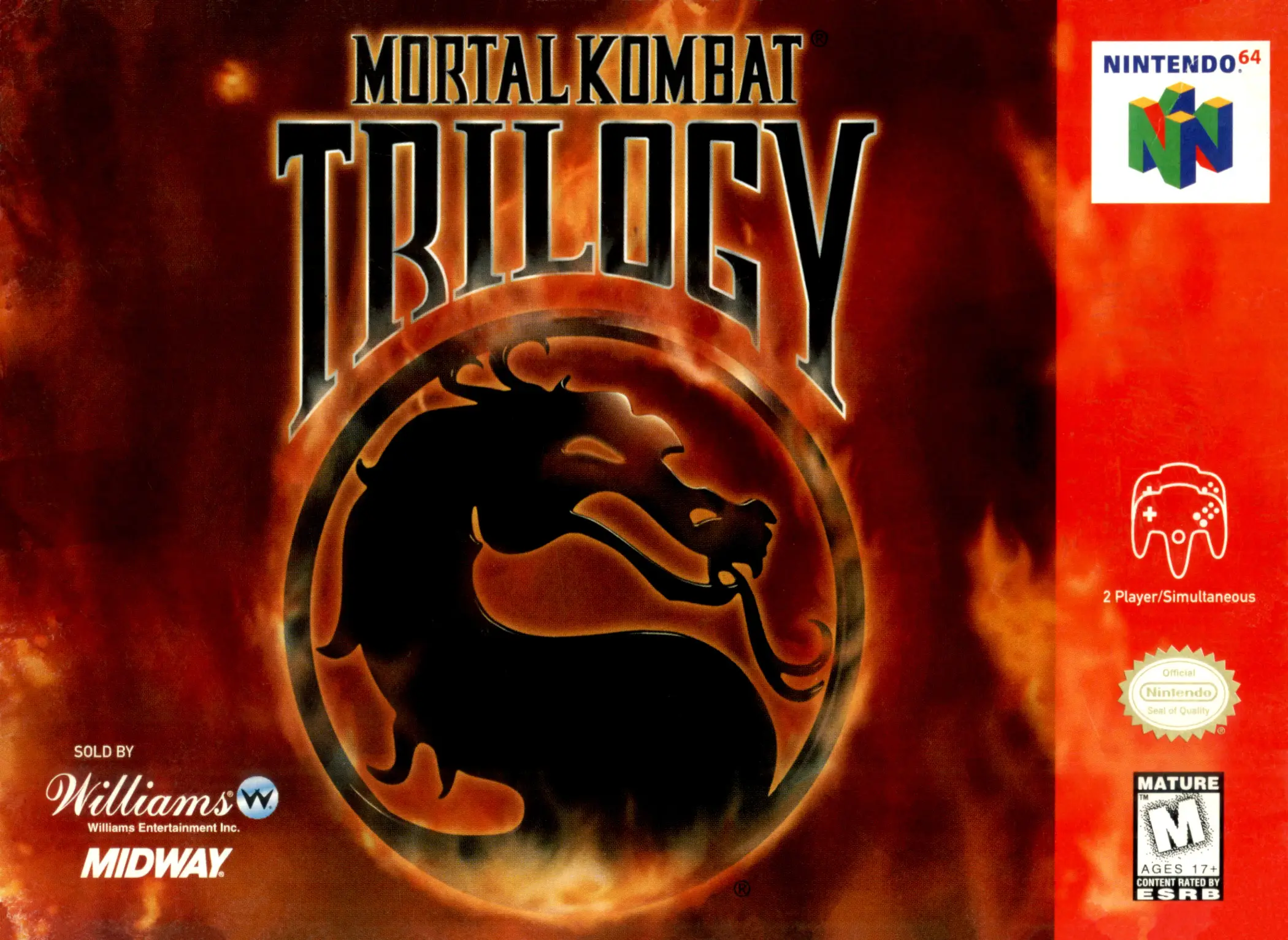 Capa de Mortal Kombat Trilogy